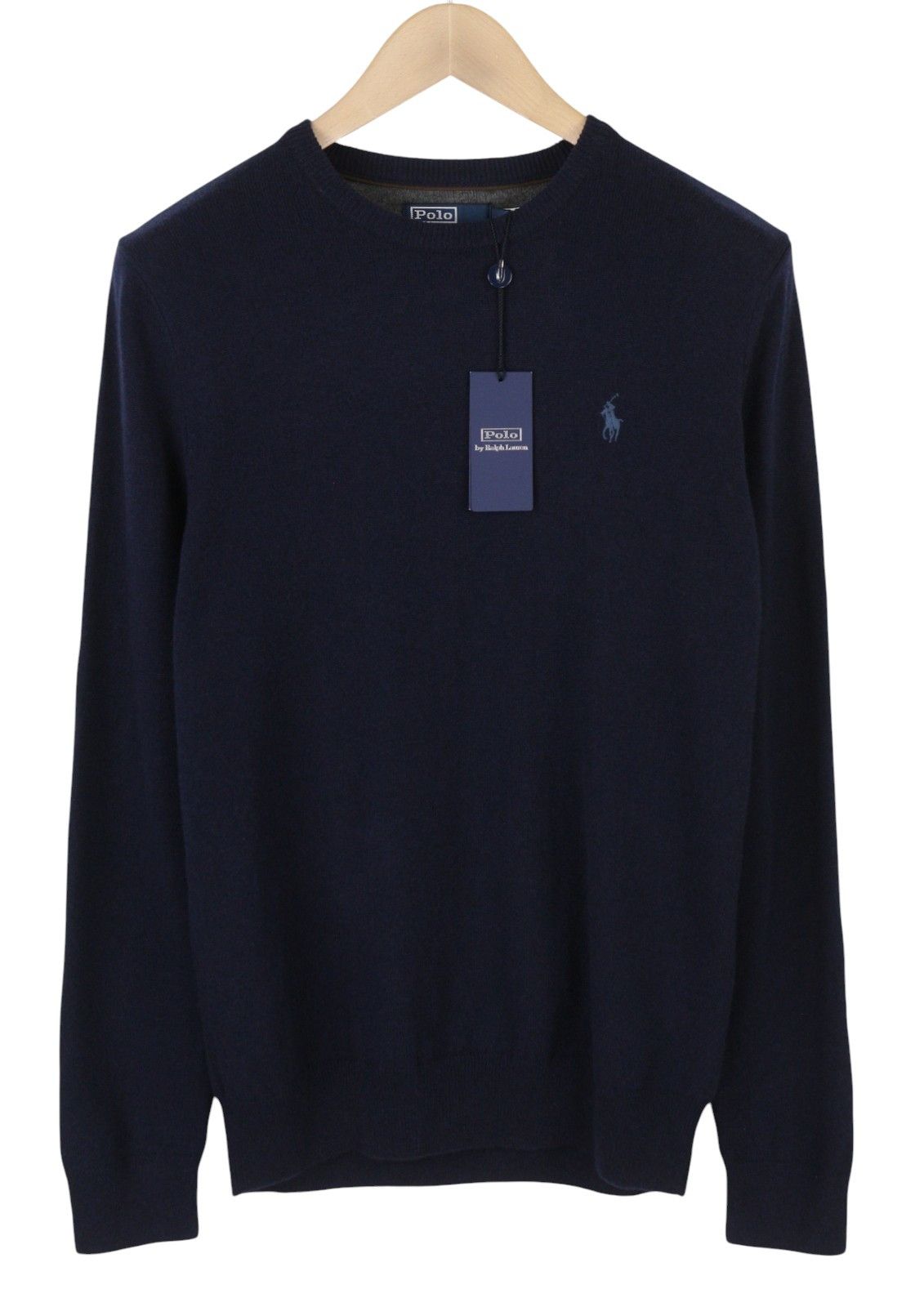 Ralph Lauren Dark Blue L Wool Tight Knit Crew Pullover 86947 Size US L / EU 52-54 / 3 - 2 Thumbnail
