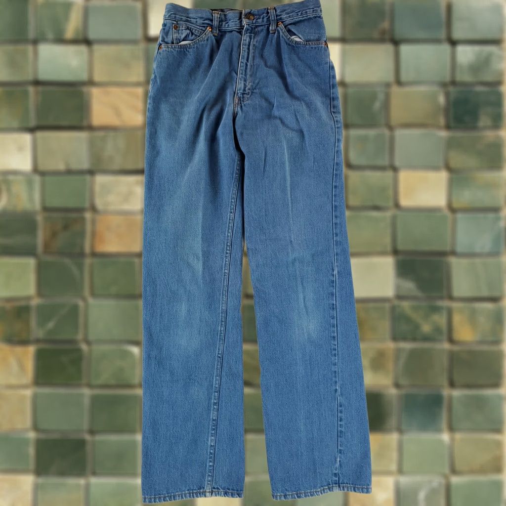 Levi's VINTAGE Levi's Jeans Blue Talon 70s VTG Orange Tab 42 Womens Size 14 High Waisted 30x33 Straight Size 36" / US 14 / IT 50 - 1 Thumbnail