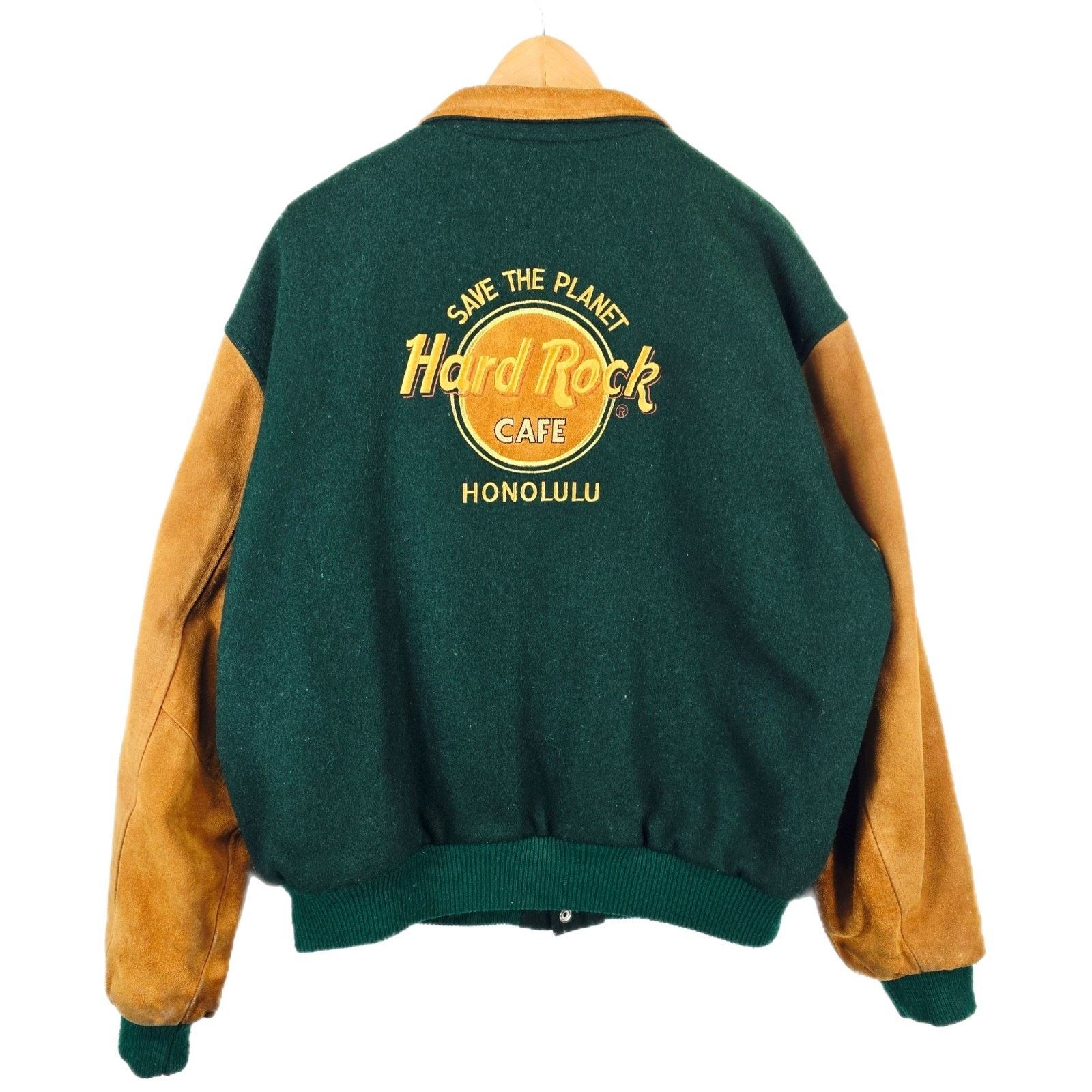 Hard Rock Cafe Vintage Hard Rock Cafe Honolulu Bomber Jacket XL Wool Size US XL / EU 56 / 4 - 1 Thumbnail