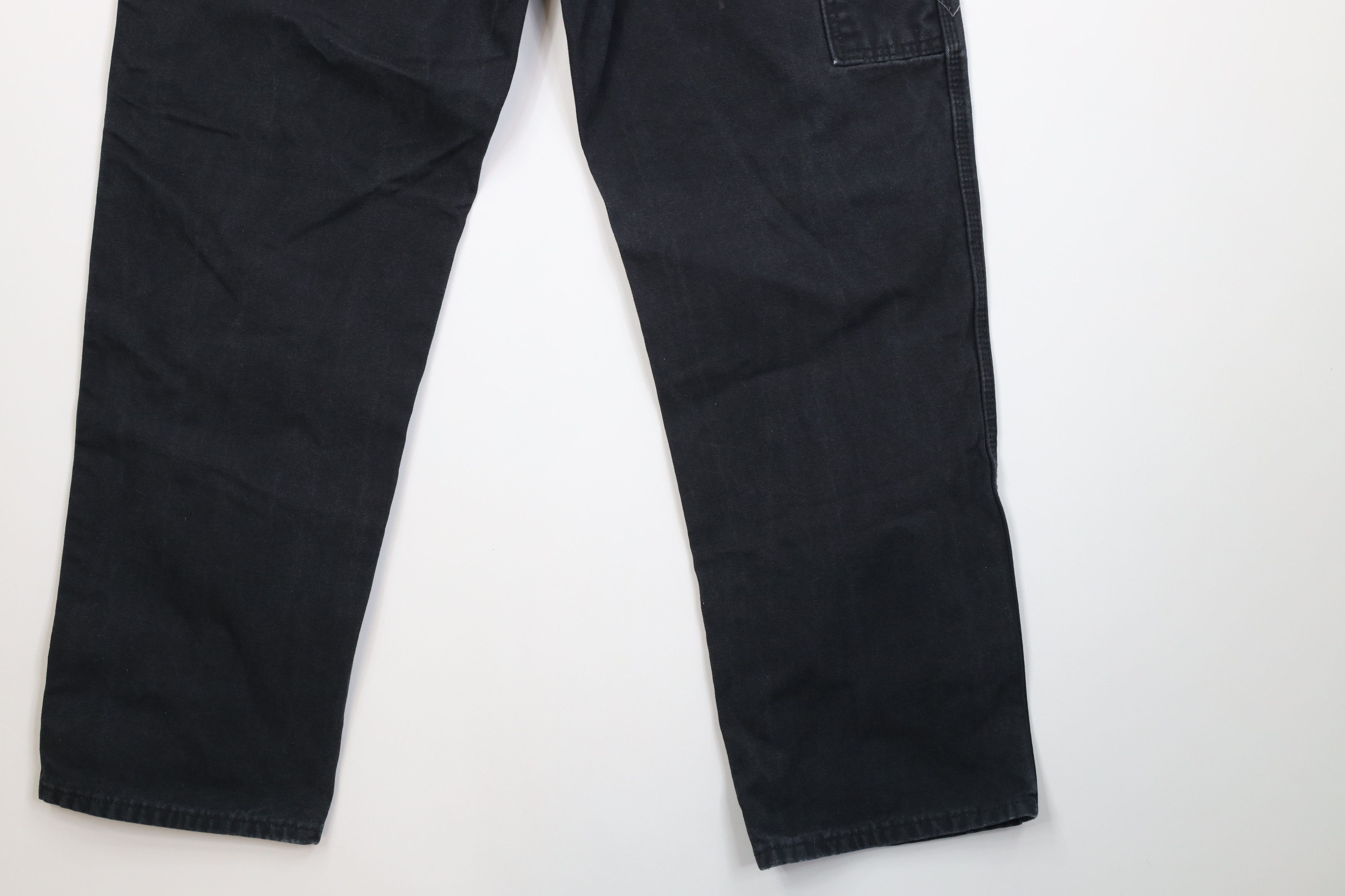 Dickies Vintage 90s Y2K Dickies Heavy Wide Leg Dungaree Pants Black Size US 36 / EU 52 - 15 Thumbnail