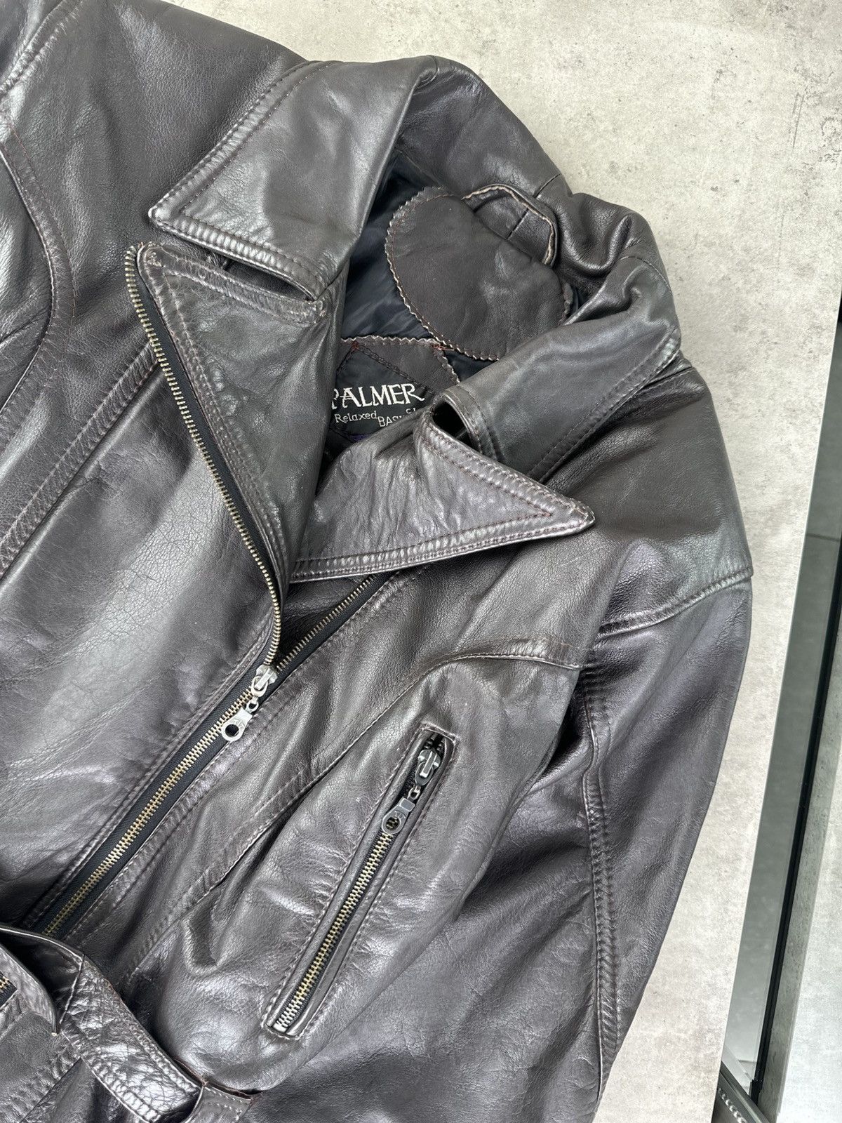 Japanese Brand Vintage Leather Jacket Size M / US 6-8 / IT 42-44 - 3 Thumbnail