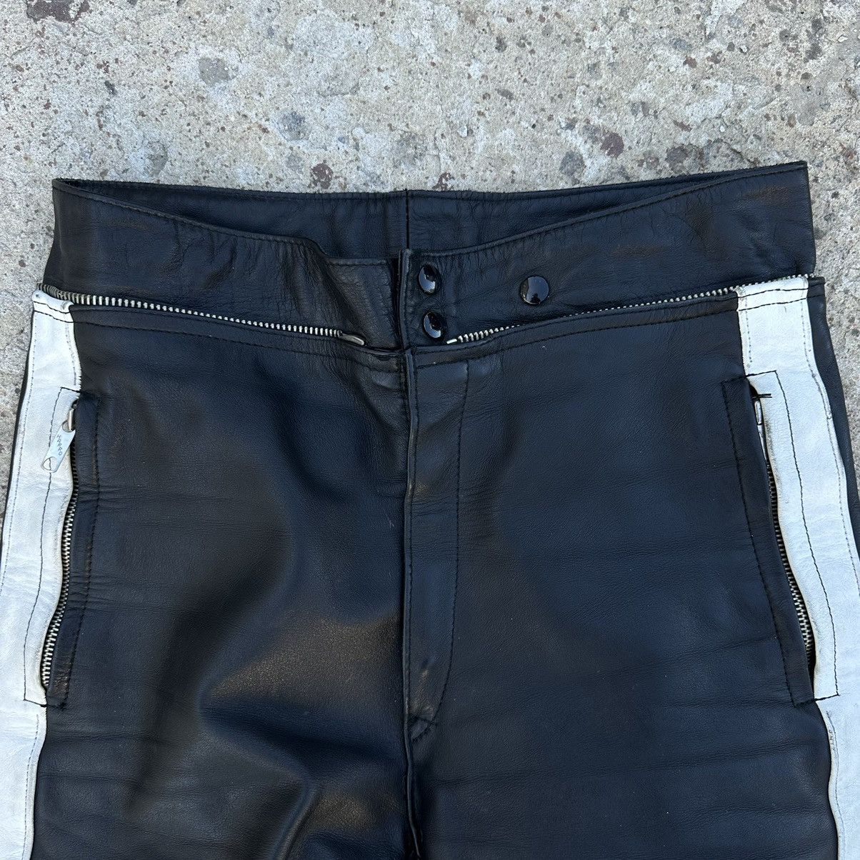 Vintage Vintage Moto Leather Pants Size 34 Style USA 90s Y2K Size US 34 / EU 50 - 11 Thumbnail