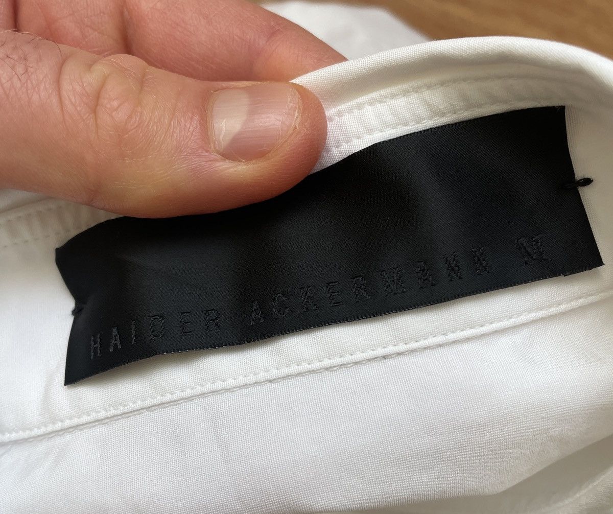 Haider Ackermann Haider Ackermann White Cotton Shirt Size US M / EU 48-50 / 2 - 10 Thumbnail