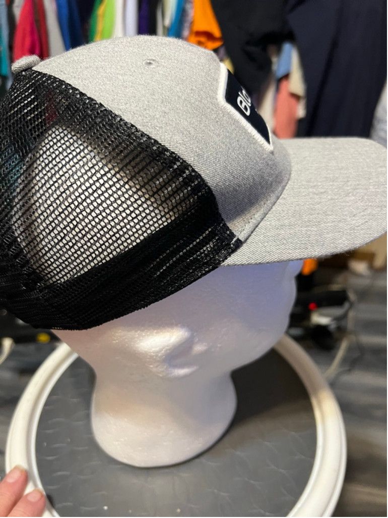 Blackfist Unisex BlackOvis Trucker Hat Gray/Black One Size Fits Most Size ONE SIZE - 5 Thumbnail
