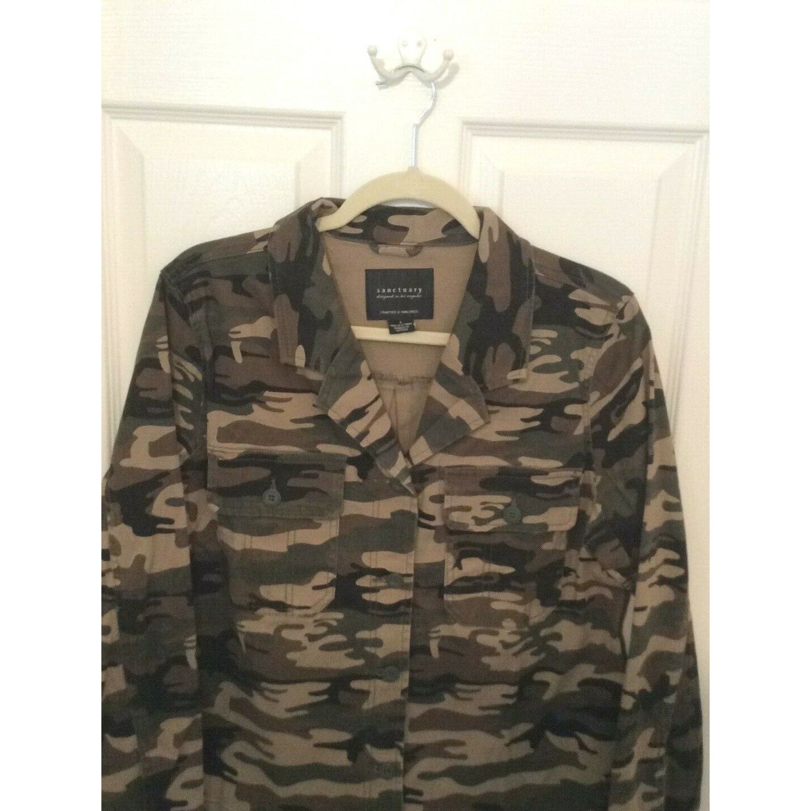 Sanctuary Sanctuary Brand Camouflage Jacket Size L Size L / US 10 / IT 46 - 1 Thumbnail