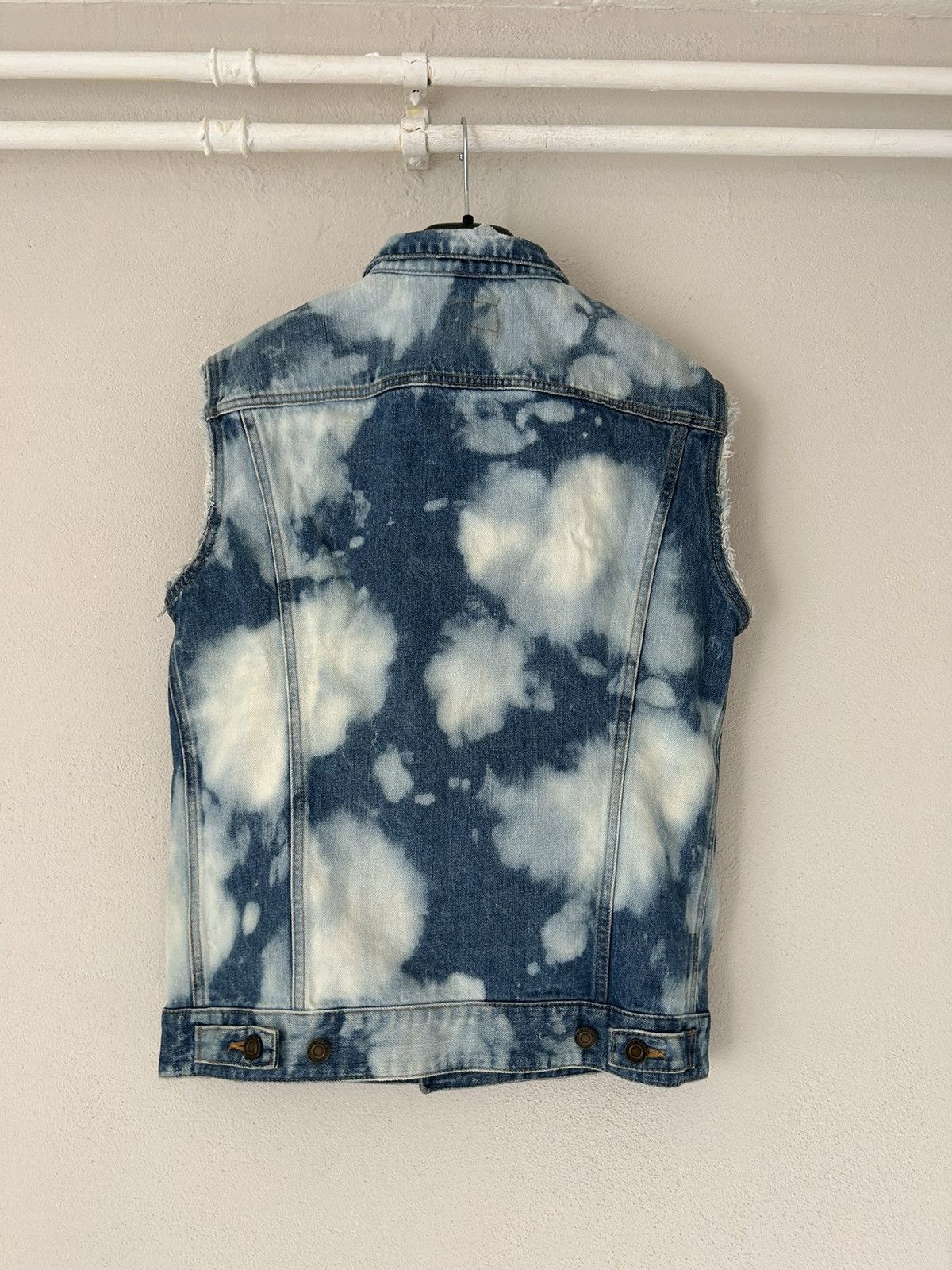 Saint Laurent Paris Bleached Denim Vest Size US M / EU 48-50 / 2 - 8 Thumbnail