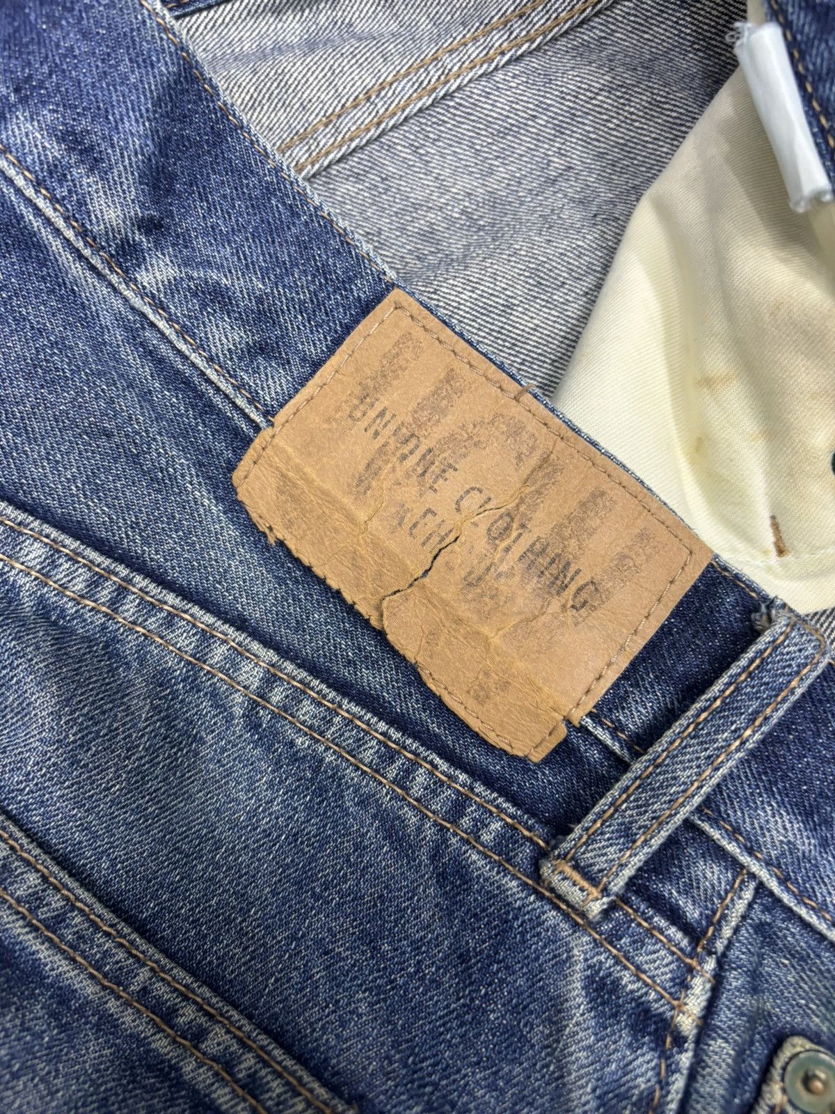 Warehouse 💥BAGGY💥WAREHOUSE UNIQUE CLOTHING SASHIKO STITCH BAGGY JEANS Size US 30 / EU 46 - 11 Thumbnail