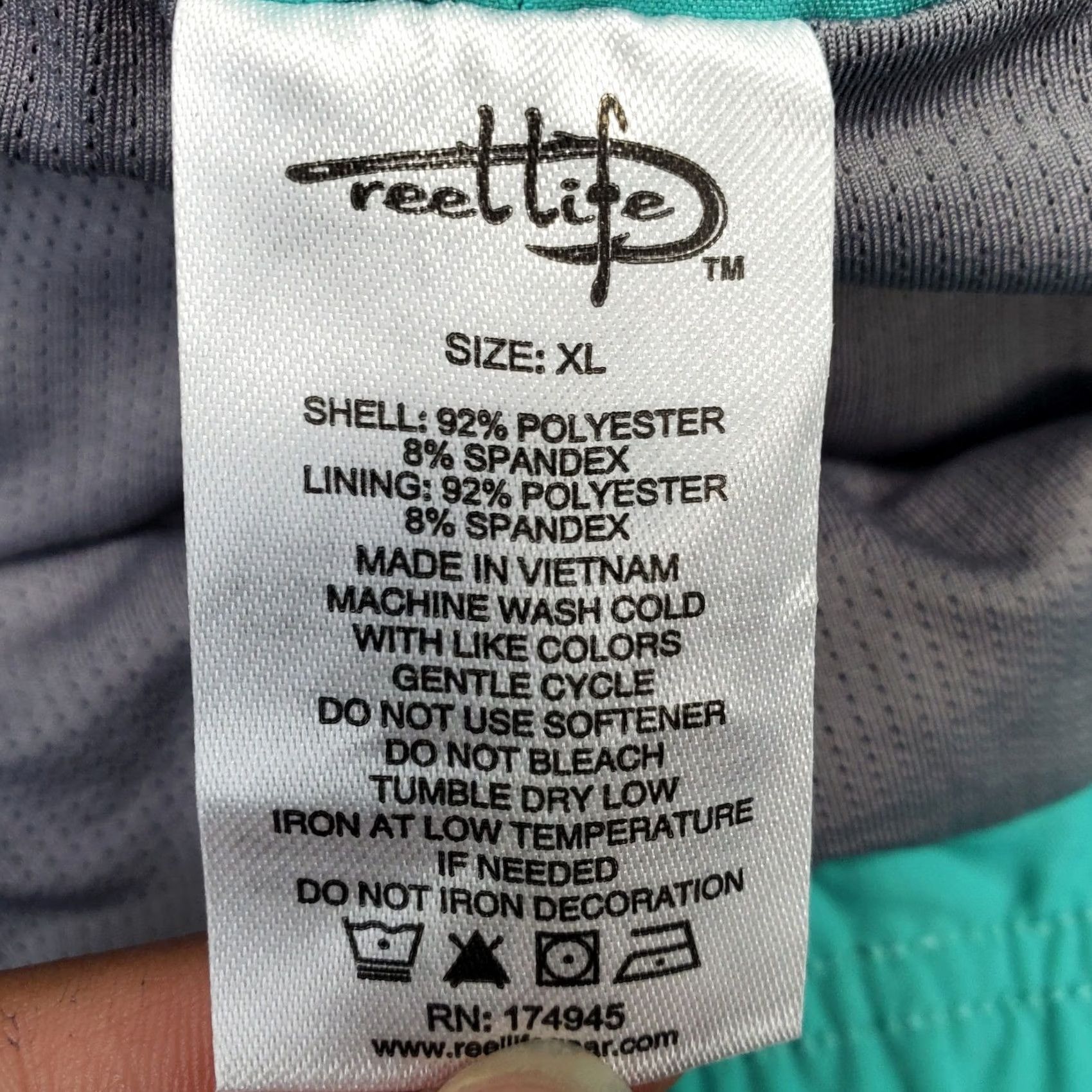Vintage Reel Life Branson Swim Trunks Mens XL Multi Lined Quick Dry Elastic Waistband Size US 36 / EU 52 - 6 Thumbnail
