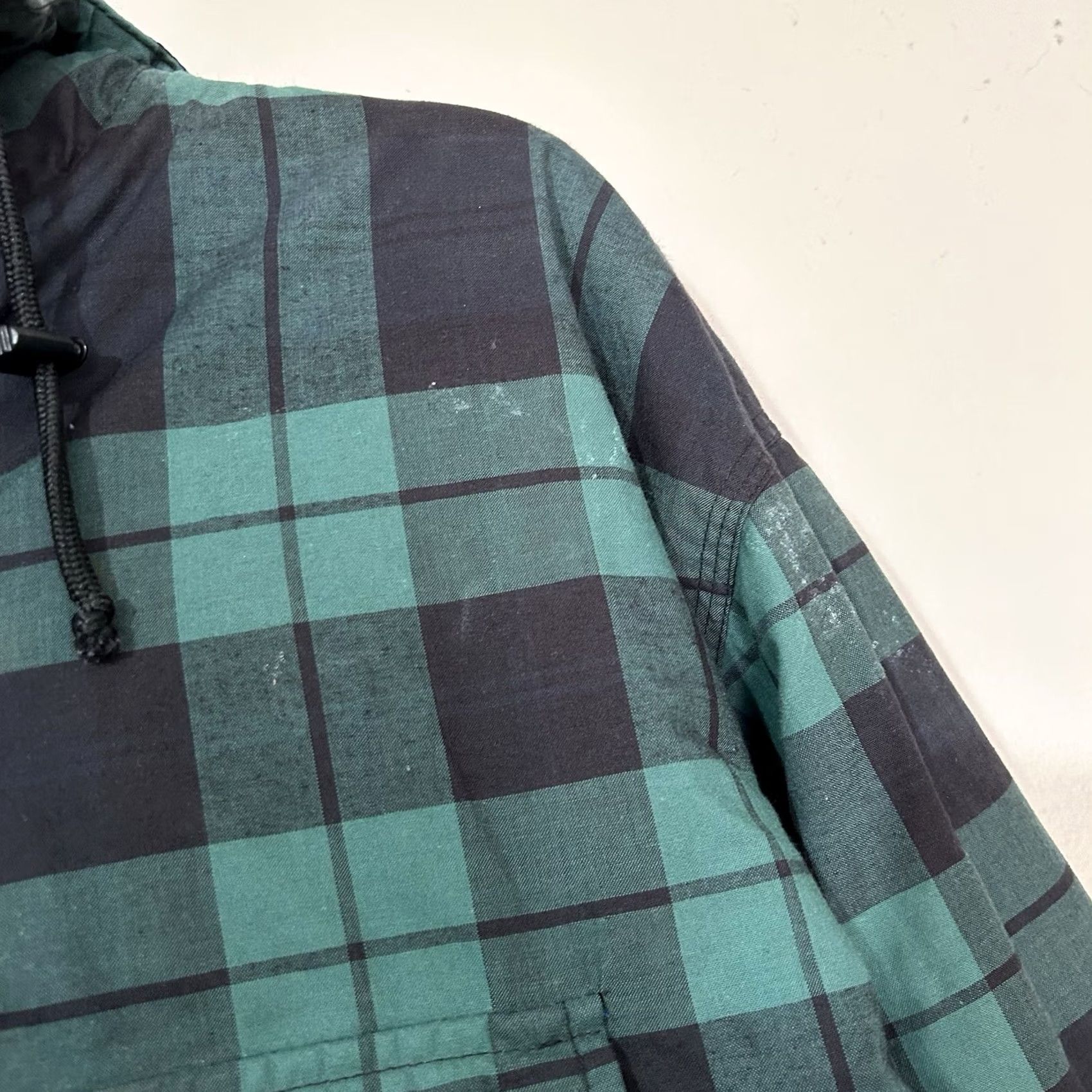Gap VINTAGE Gap Anorak Jacket Pullover Plaid Green Size S Mens Small Y2K 2000s Puffer Cotton Size US S / EU 44-46 / 1 - 4 Thumbnail