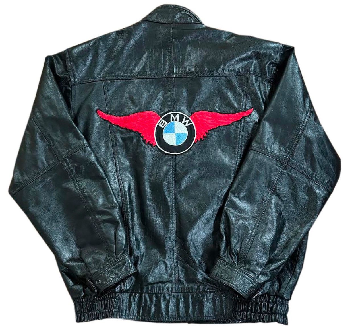 BMW Vintage Phoenix Leather BMW Jacket (Size L) Size US L / EU 52-54 / 3 - 1 Thumbnail
