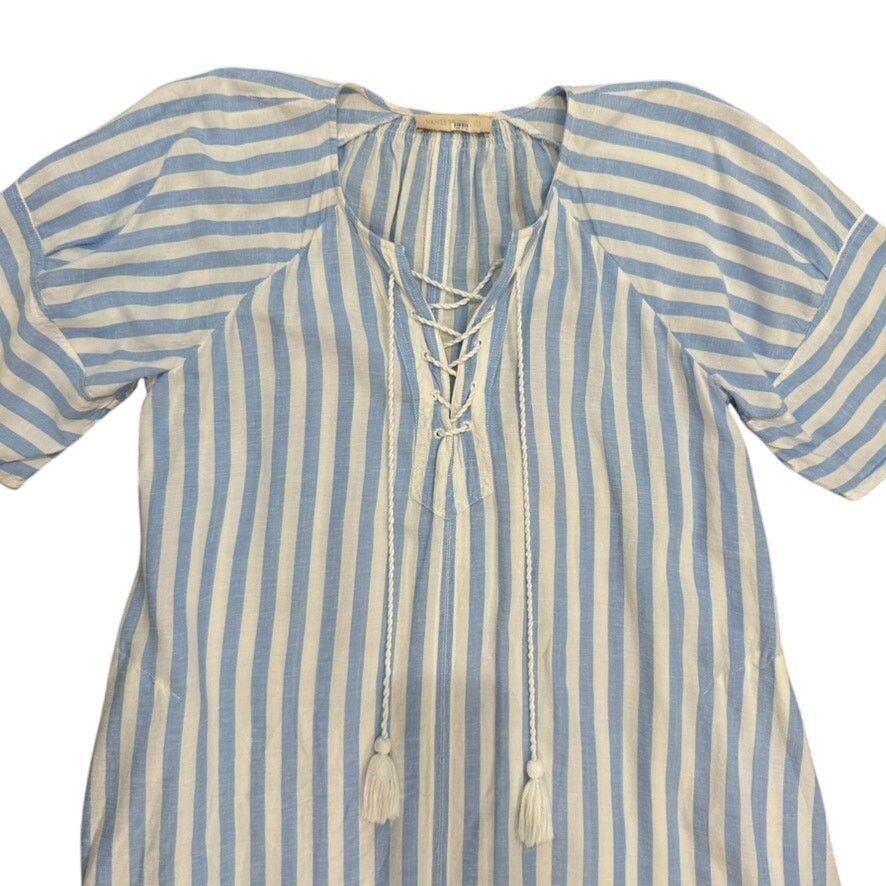Vanessa Bruno Vanessa Bruno Striped Brooklyn Dress in Blue/White, Size M Size M / US 6-8 / IT 42-44 - 5 Thumbnail