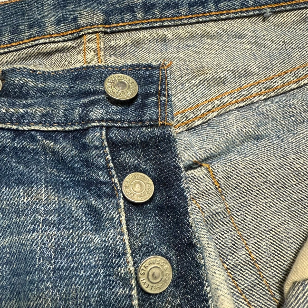 Levi's Vintage 60s Levis 501 Rindem Selvedge Button 6 Jeans Size US 30 / EU 46 - 7 Thumbnail