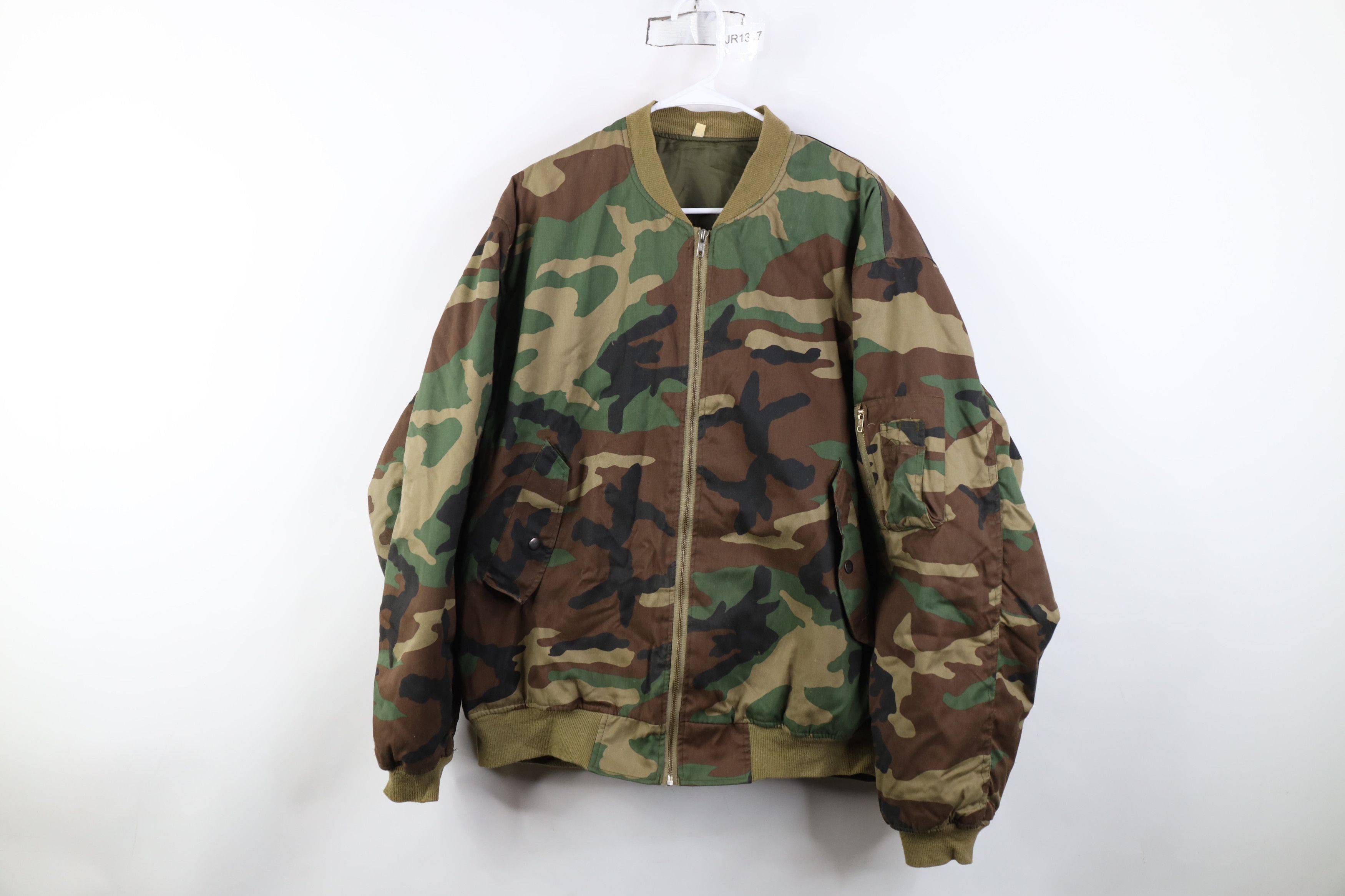 Vintage Vintage 90s Streetwear Reversible Camouflage Bomber Jacket Size US XXL / EU 58 / 5 - 1 Thumbnail