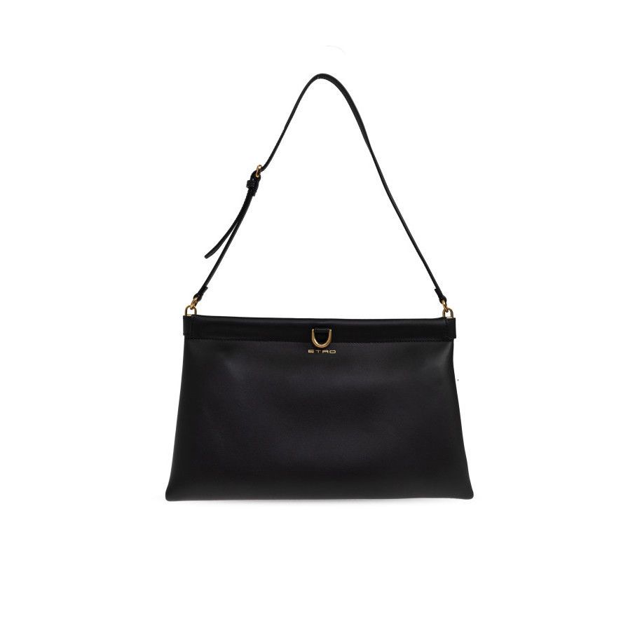 Etro ETRO Talk Medium Black Leather Shoulder Bag New And Authenti Size ONE SIZE - 1 Thumbnail