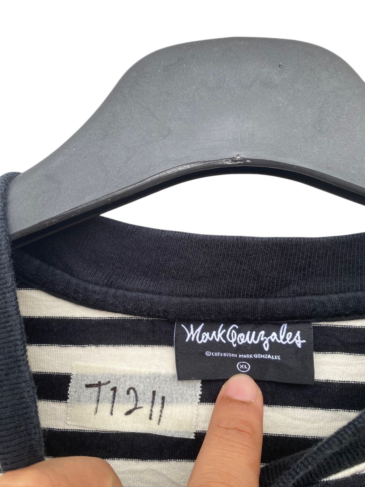 Japanese Brand Stripe Shirt Mark Gonzales Size US XL / EU 56 / 4 - 3 Thumbnail