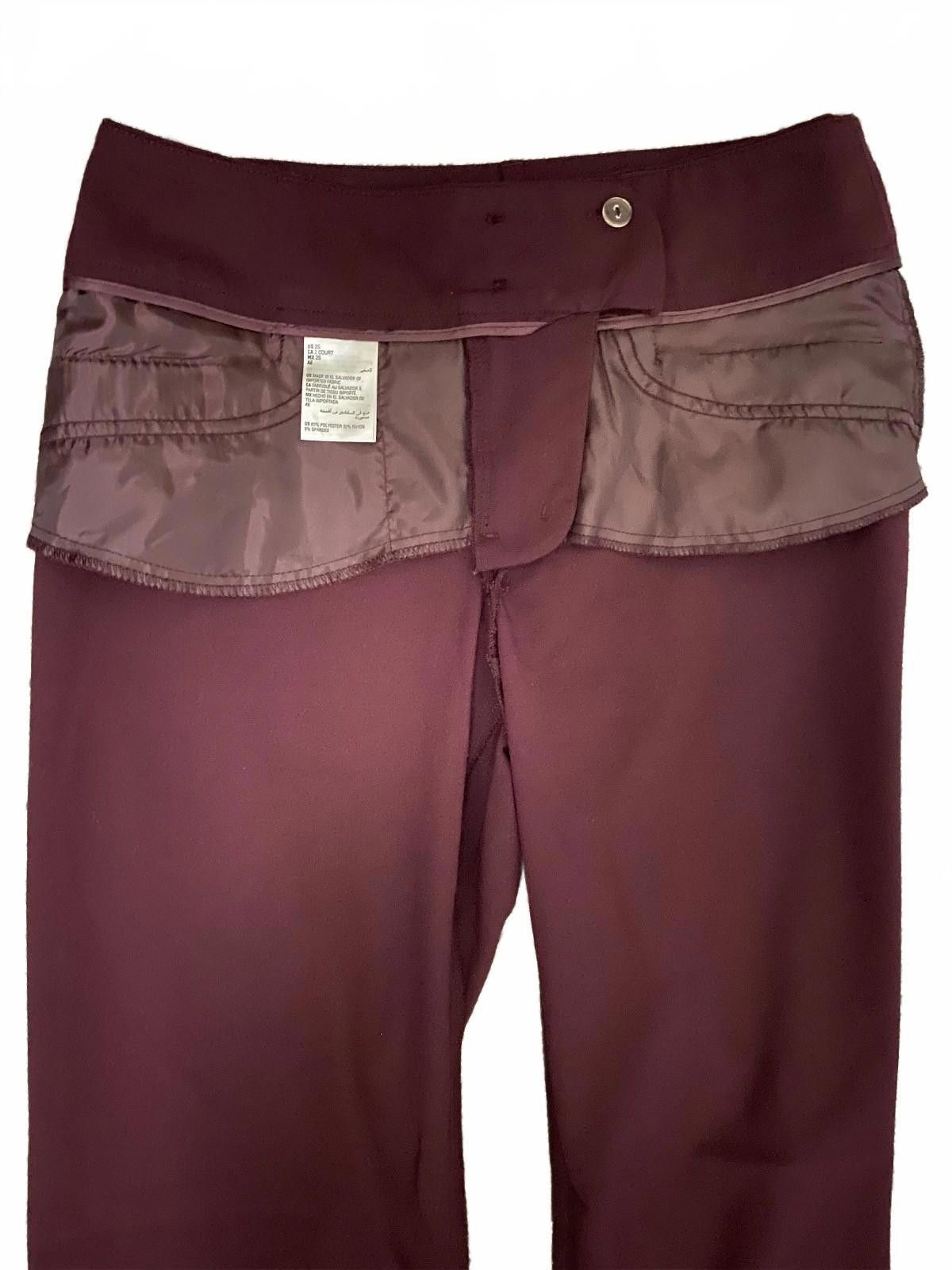 Alfani ALFANI Wide Leg Dress Pant in Burgundy (SIZE 2S) Size 26" / US 2 / IT 38 - 6 Thumbnail