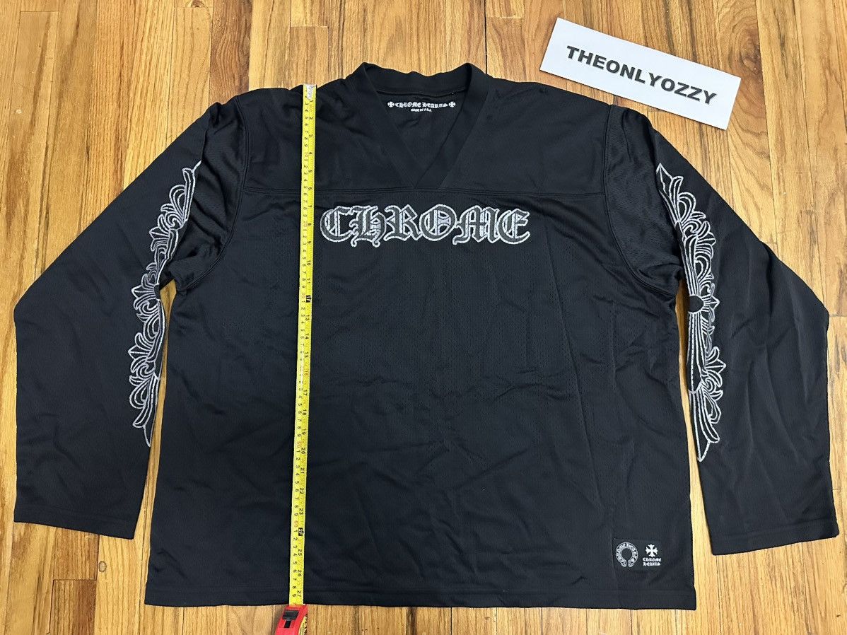 Chrome Hearts Stadium Mesh L/S Warm Up Jersey Black sz XXL