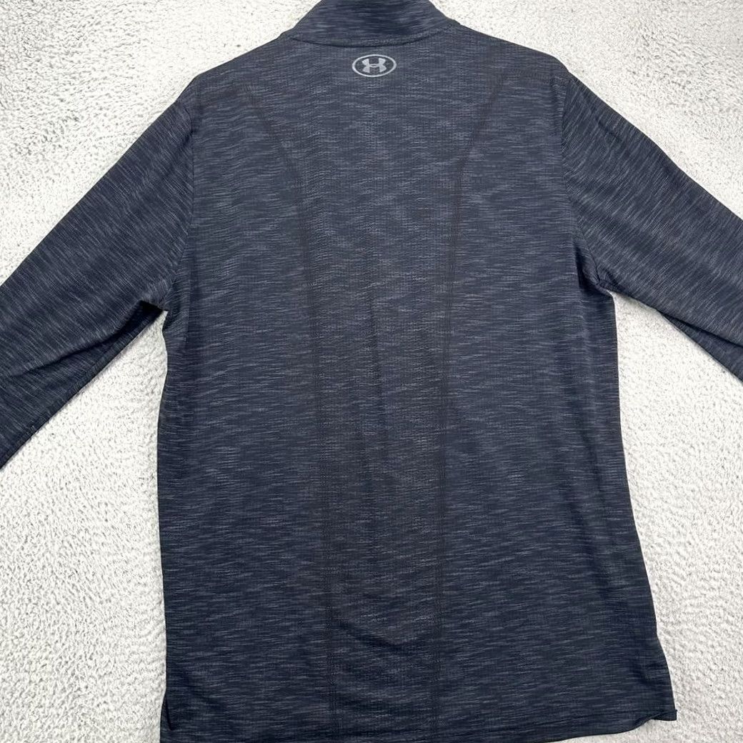 Under Armour Under Armour Sweater Pullover Mens XL Gray Fitted Half Zip Lightweight Outdoor Heat Gear Size US XL / EU 56 / 4 - 3 Thumbnail