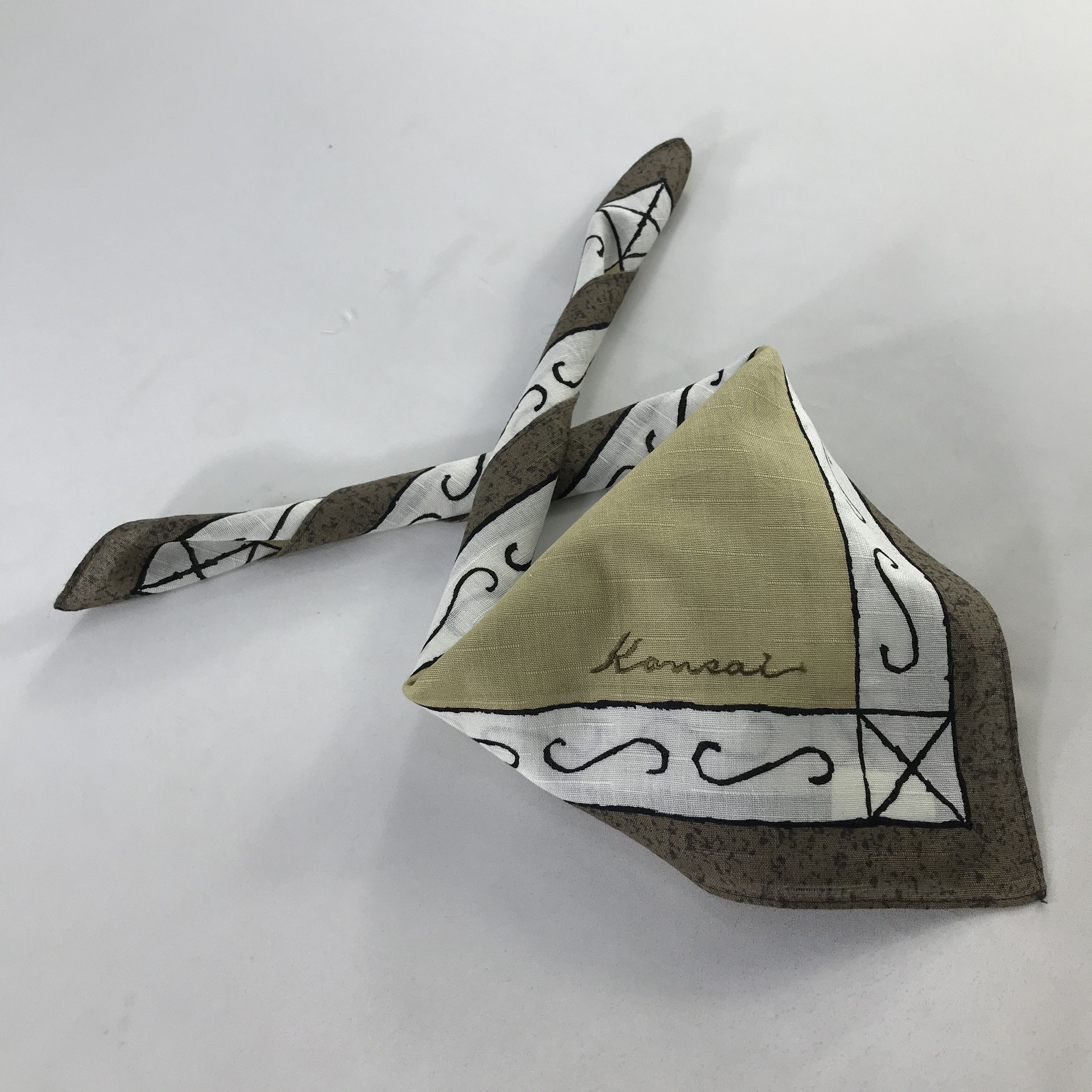 Kansai Yamamoto × Vintage Kansai Yamamoto Bandana / Handkerchief / Neckerchief - S1051 Size ONE SIZE - 4 Thumbnail