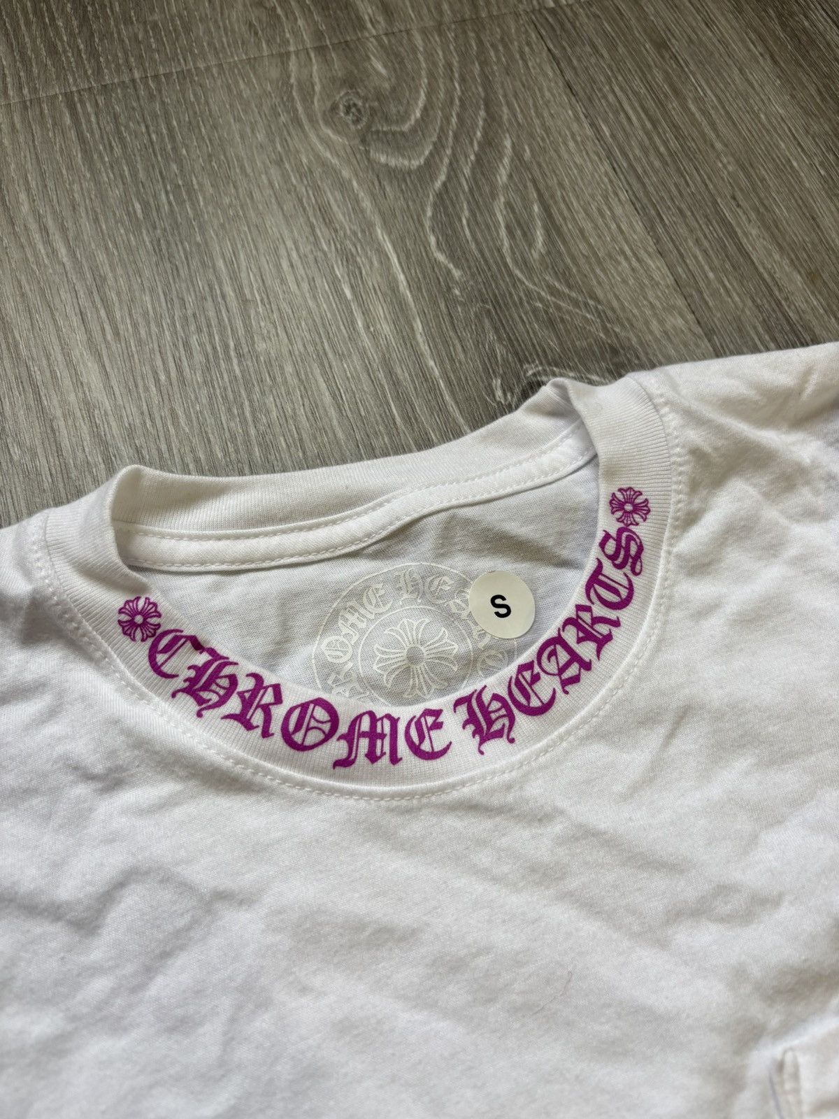 Chrome Hearts Chrome Hearts Purple Neck Logo Tee Size US S / EU 44-46 / 1 - 3 Thumbnail