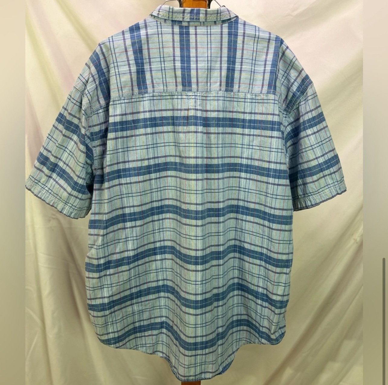 Levi's × Vintage Vintage 90s Levi’s Blue Plaid Button Down Shirt Size XL Size US XL / EU 56 / 4 - 7 Thumbnail