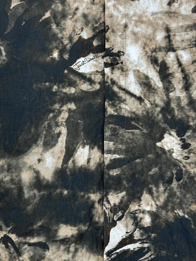 Roberto Cavalli AW2010 Cavalli Handpaint Bleached Brown & Beige Shirt Size US M / EU 48-50 / 2 - 8 Thumbnail