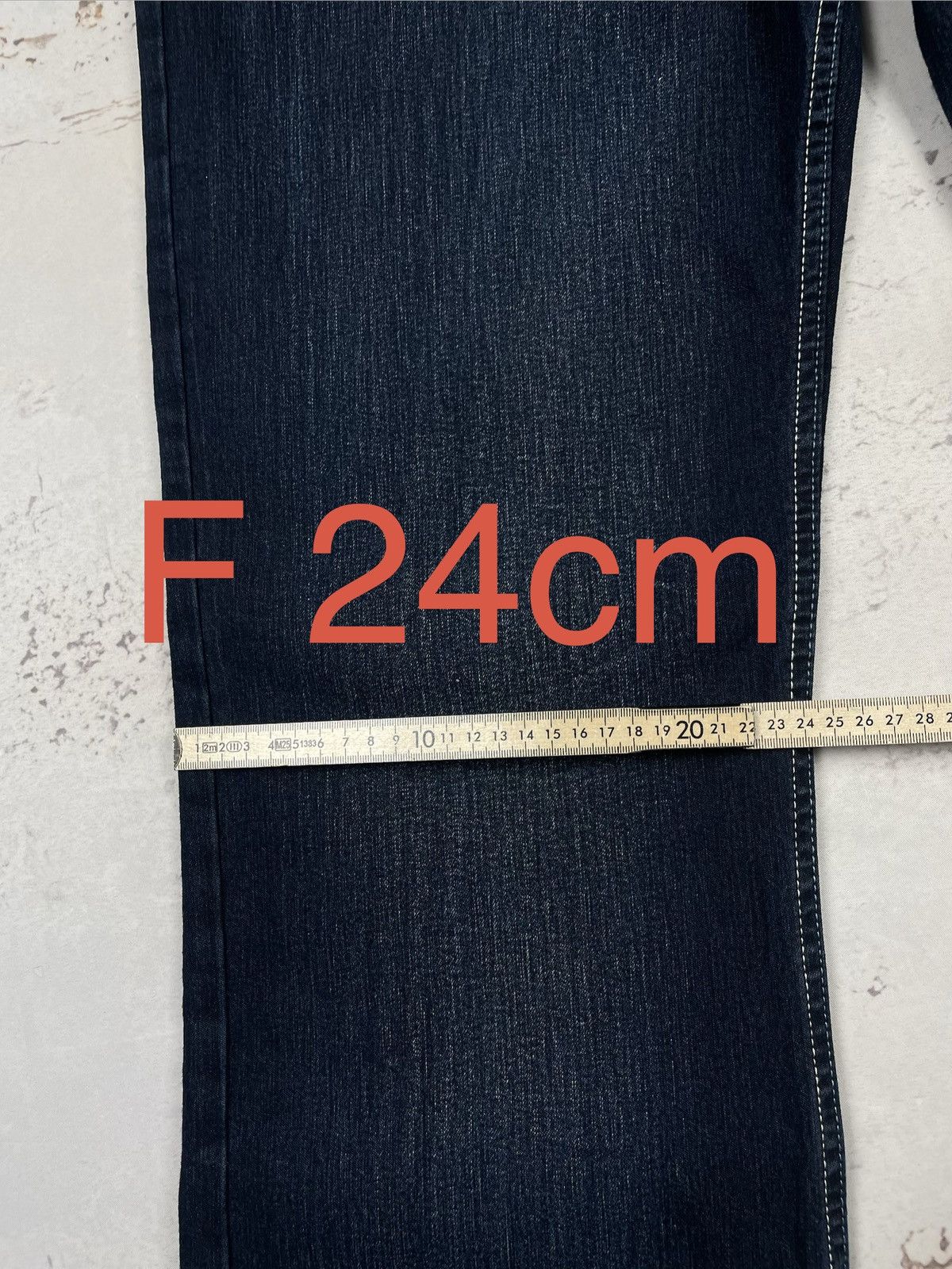Victoria Beckham Victoria Beckham W34 L32 Jeans – Bootcut Fit, Navy, Drip egv Size 34" / US 12 / IT 48 - 13 Thumbnail