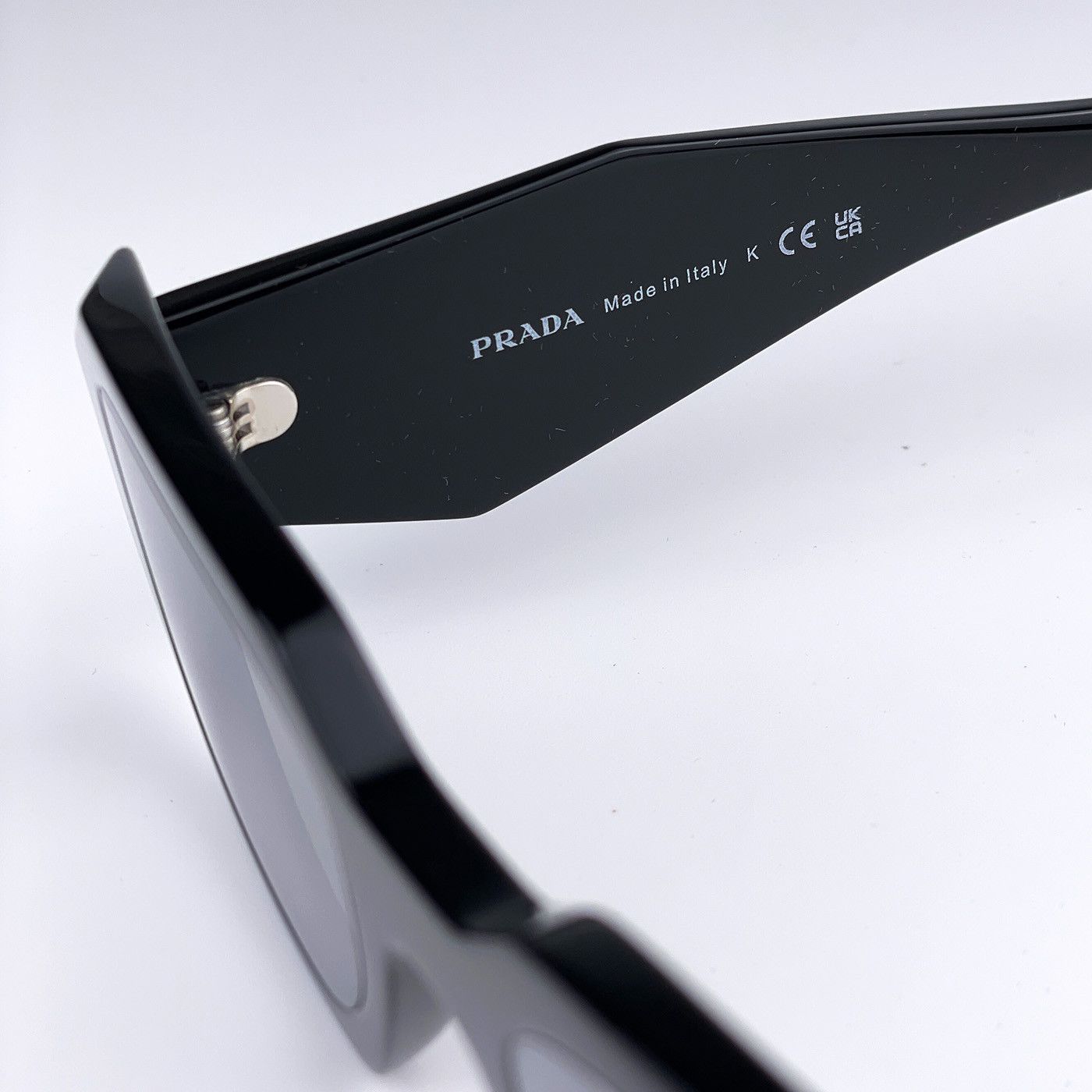 Prada NEW Prada PR17WS 1AB2B0 Black Grey Silver Square Sunglasses Size ONE SIZE - 4 Thumbnail