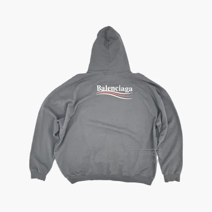 Balenciaga Balenciaga FW22 Logo Grey Long Sleeve Hoodie. Size US S / EU 44-46 / 1 - 2 Thumbnail