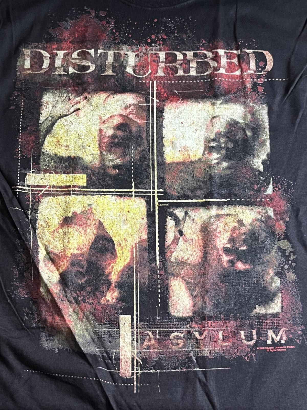 Designer Disturbed T-shirt ASYLUM Shirt - 2 Sided 2010 Size US M / EU 48-50 / 2 - 4 Thumbnail