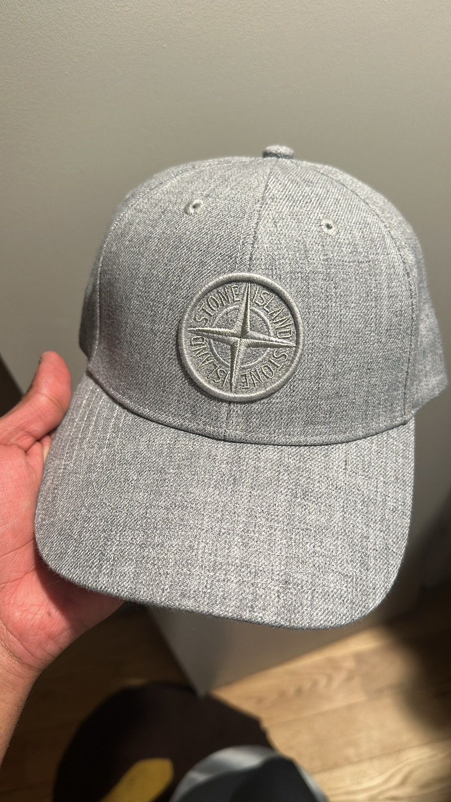 image of Stone Island Hat Cap in Grey, Men's