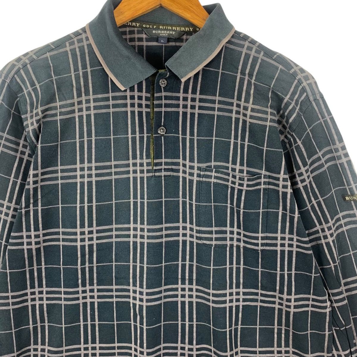 Burberry Vintage BURBERRY GOLF Collection Nova Checks Tee Shirt Top Size US L / EU 52-54 / 3 - 3 Thumbnail