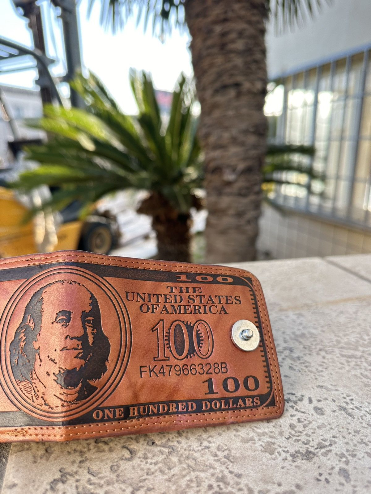 Other Wallet 100 Dollars Print Leather Size ONE SIZE - 2 Thumbnail