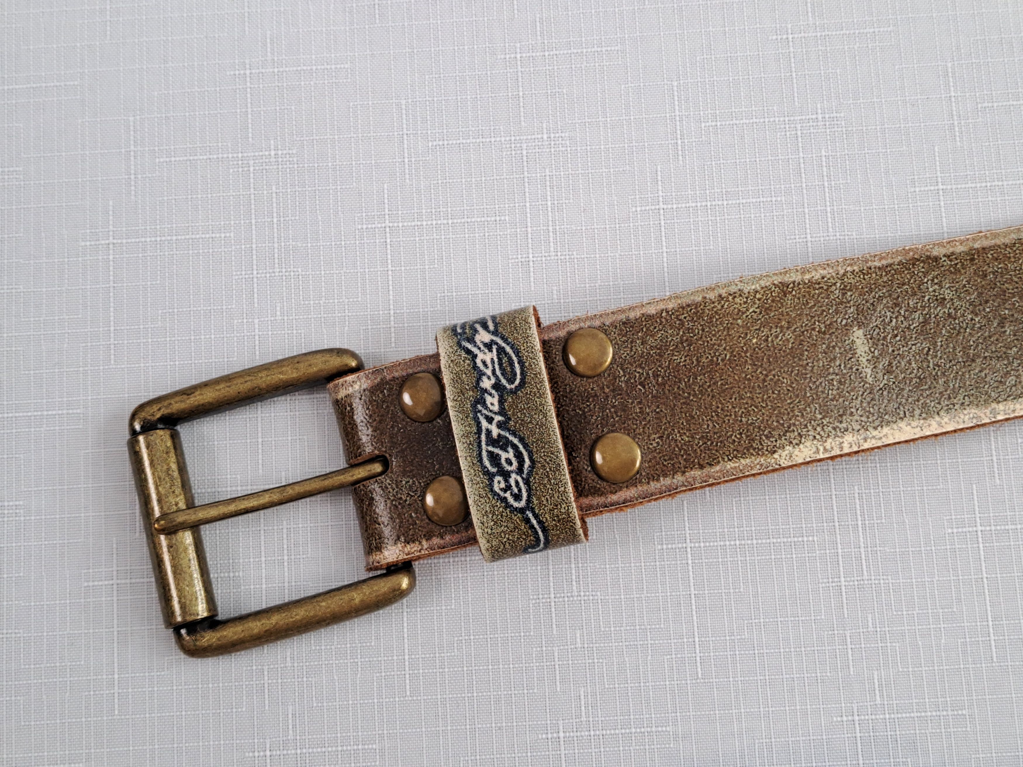 Ed Hardy ED HARDY embroidered leather belt. Size S Size ONE SIZE - 13 Thumbnail