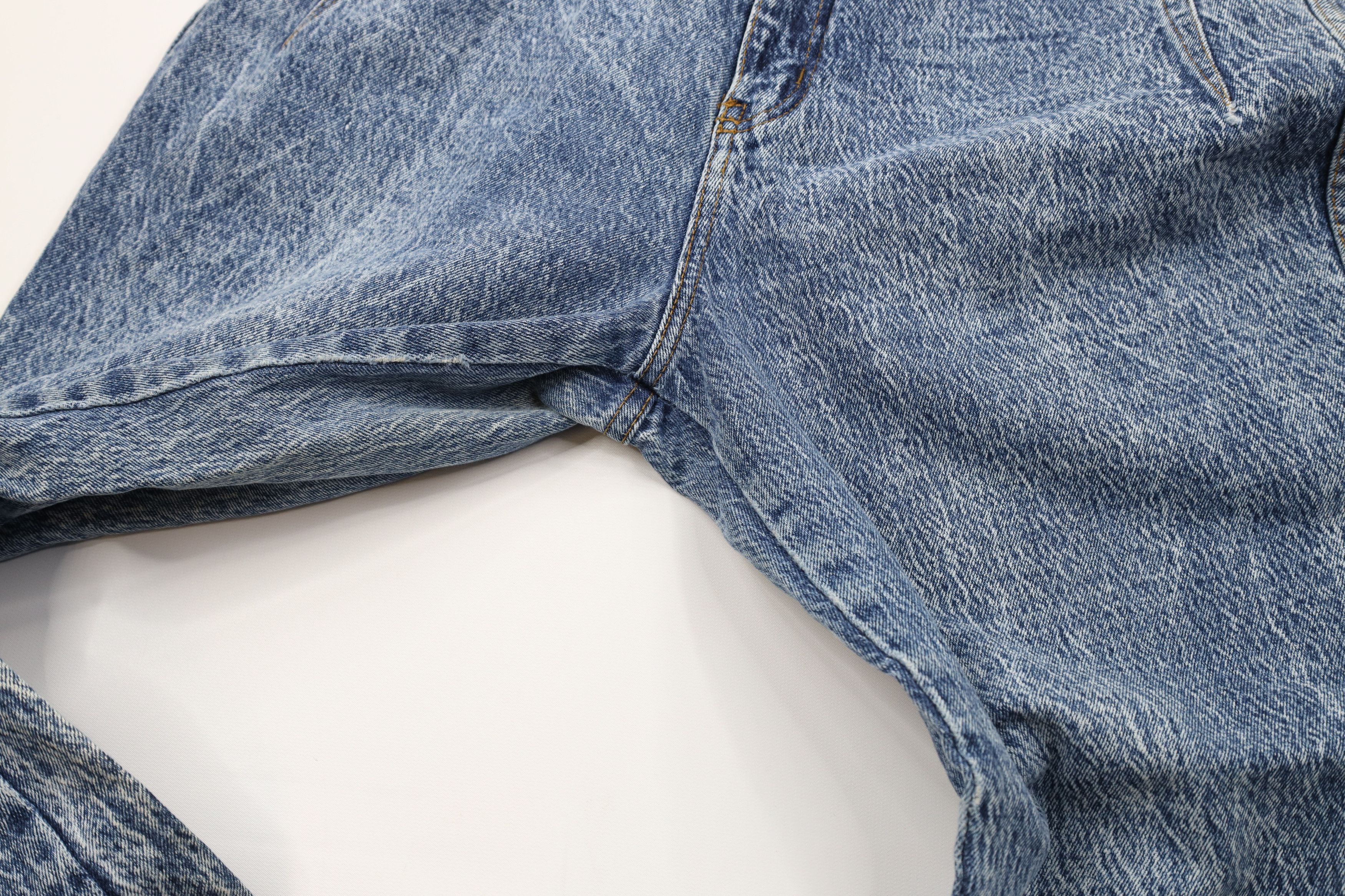 Vintage Vintage 90s Streetwear Tapered Leg Acid Wash Denim Jeans Size 32" / US 10 / IT 46 - 7 Thumbnail