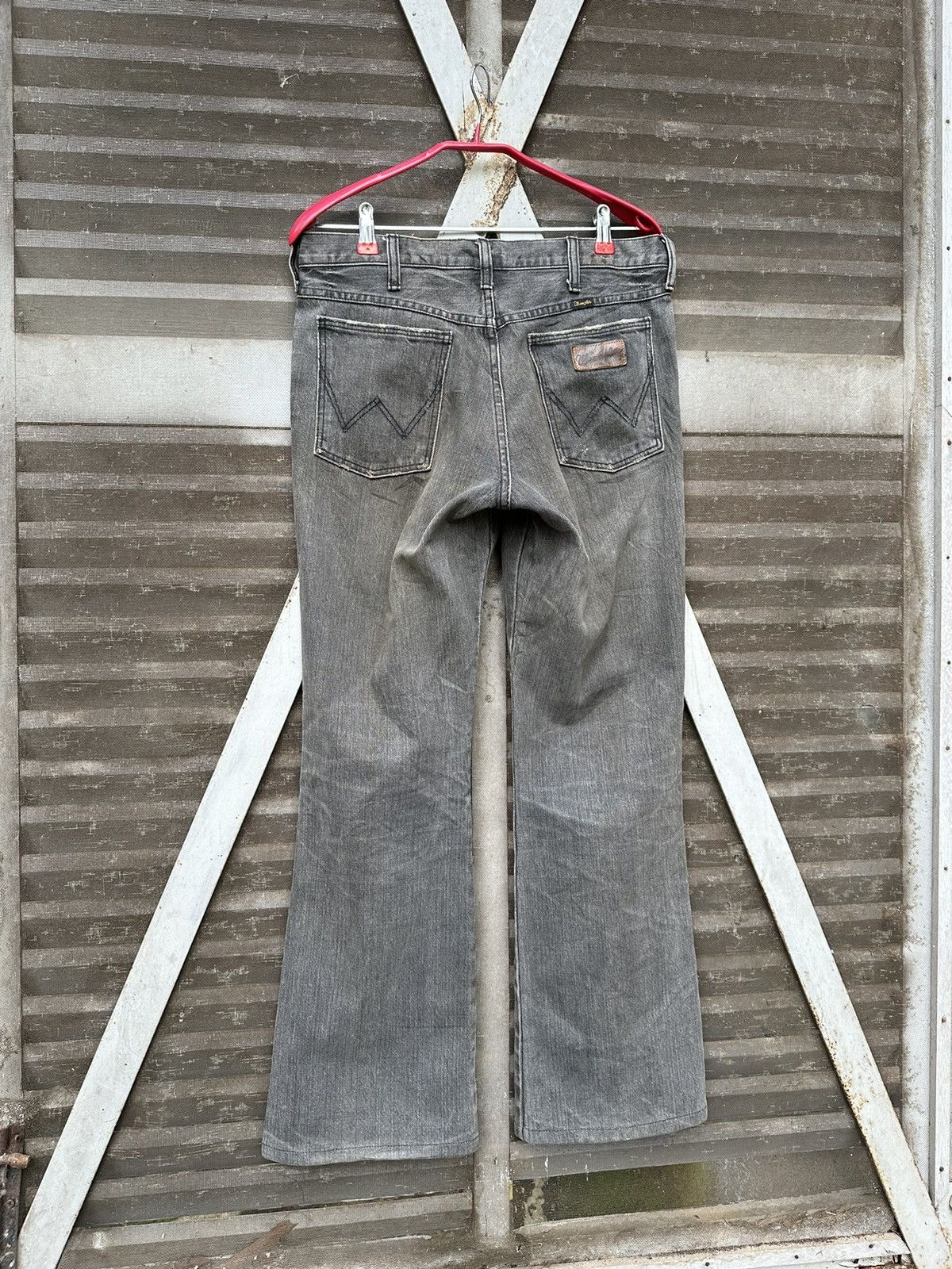 Wrangler 👹Vintage Wrangler Bootcut Grey Jeans Size US 30 / EU 46 - 3 Thumbnail