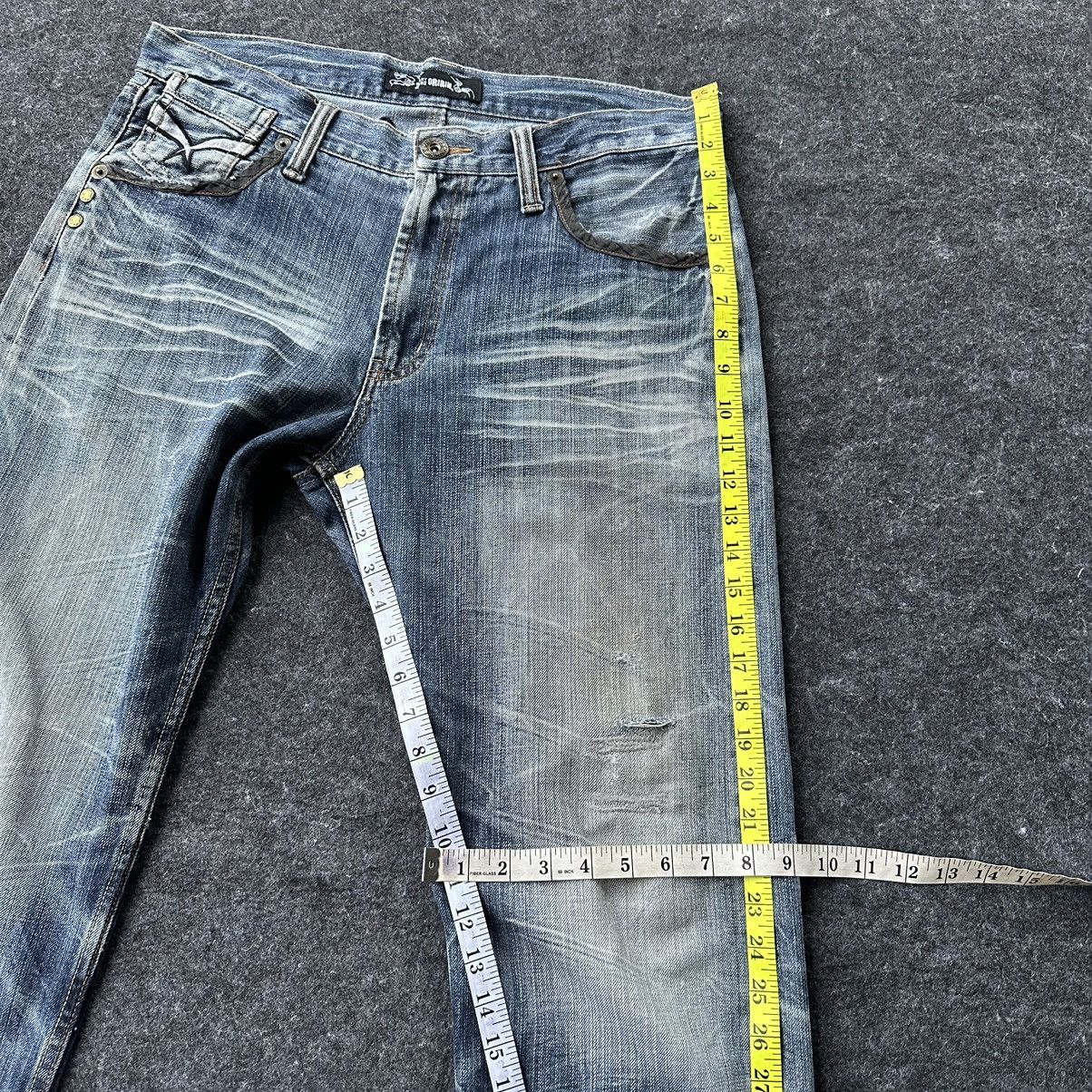 Le Grande Bleu (L.G.B.) Oririn Jeans Embroidery Wings Distressed Denim W34 D663 Size US 34 / EU 50 - 15 Thumbnail