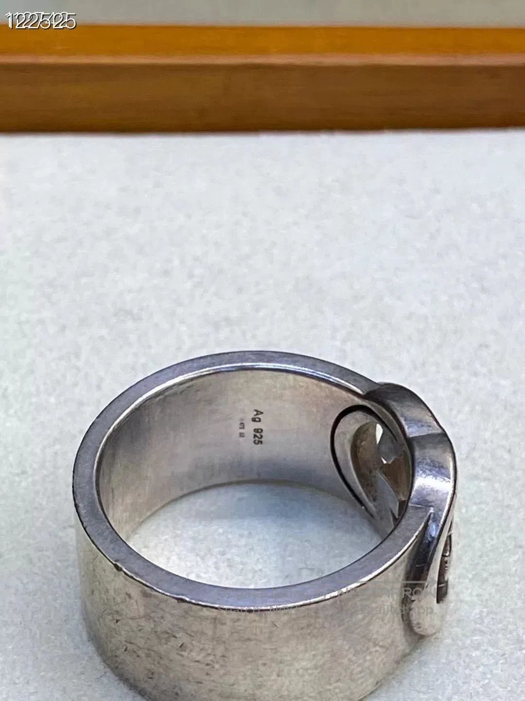 Gucci Gucci 925 Silver Double G Ring. Size ONE SIZE - 4 Thumbnail