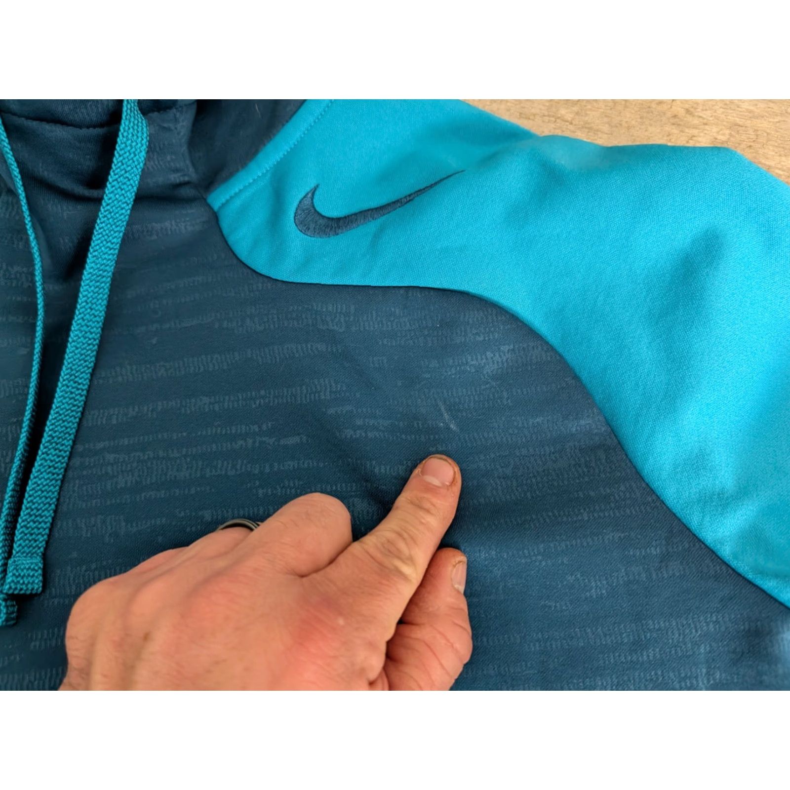 Nike Nike Pro Training Hoodie Mens L Colorblock Blue Fleece 669981-496 Size US L / EU 52-54 / 3 - 7 Thumbnail