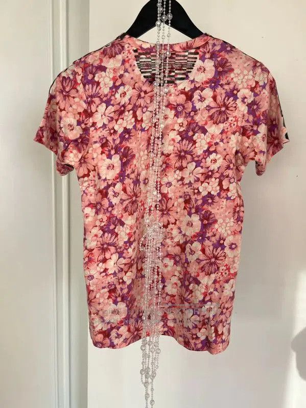 Comme des Garcons COMME des GARÇONS Pink Geometric Print Women's T-Shirt . Size M / US 6-8 / IT 42-44 - 5 Thumbnail