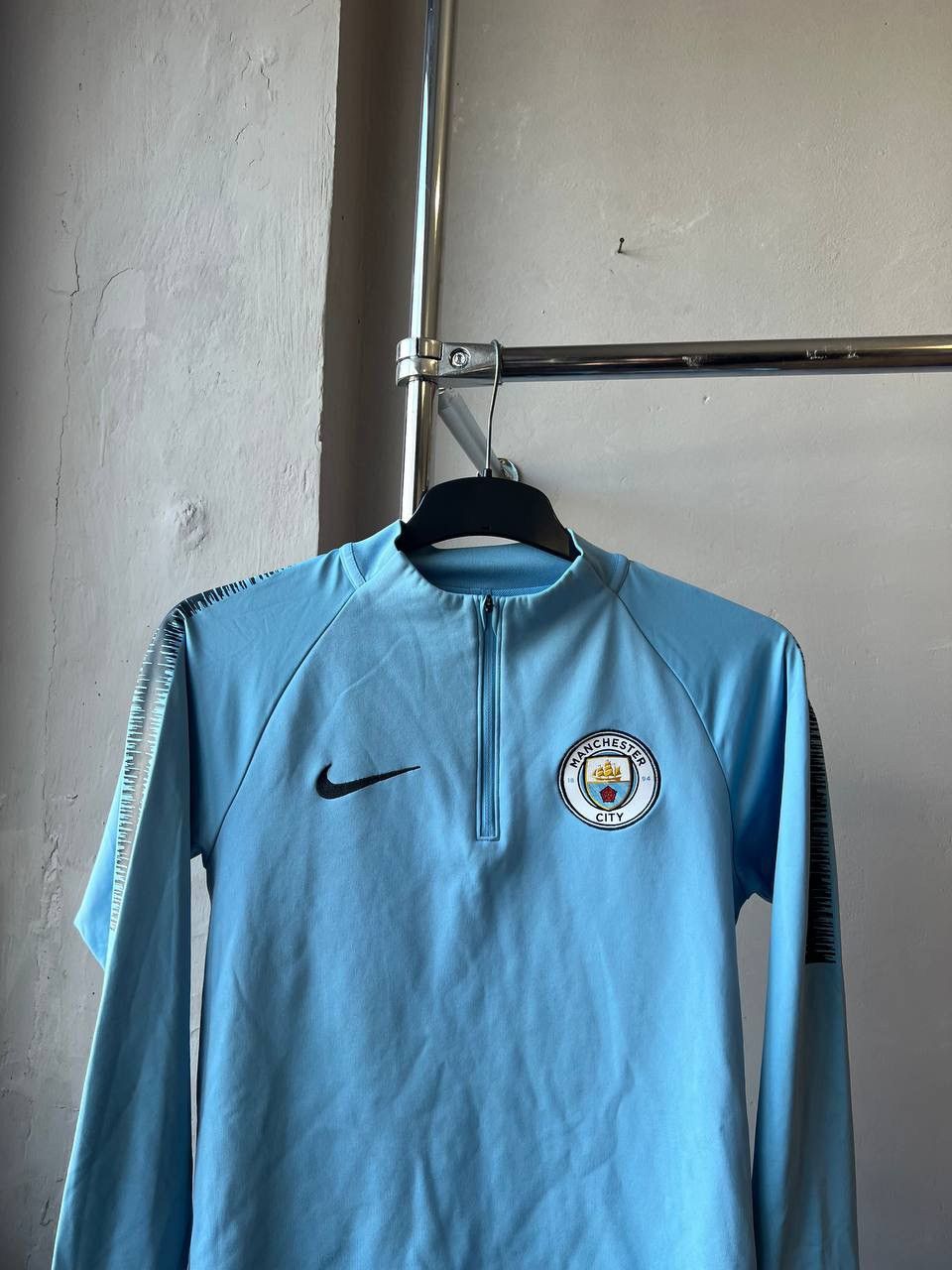 Nike MANCHESTER CITY TRAINING 1/4 ZIP SOCCER FOOTBALL LONG SLEEVE Size US S / EU 44-46 / 1 - 3 Thumbnail