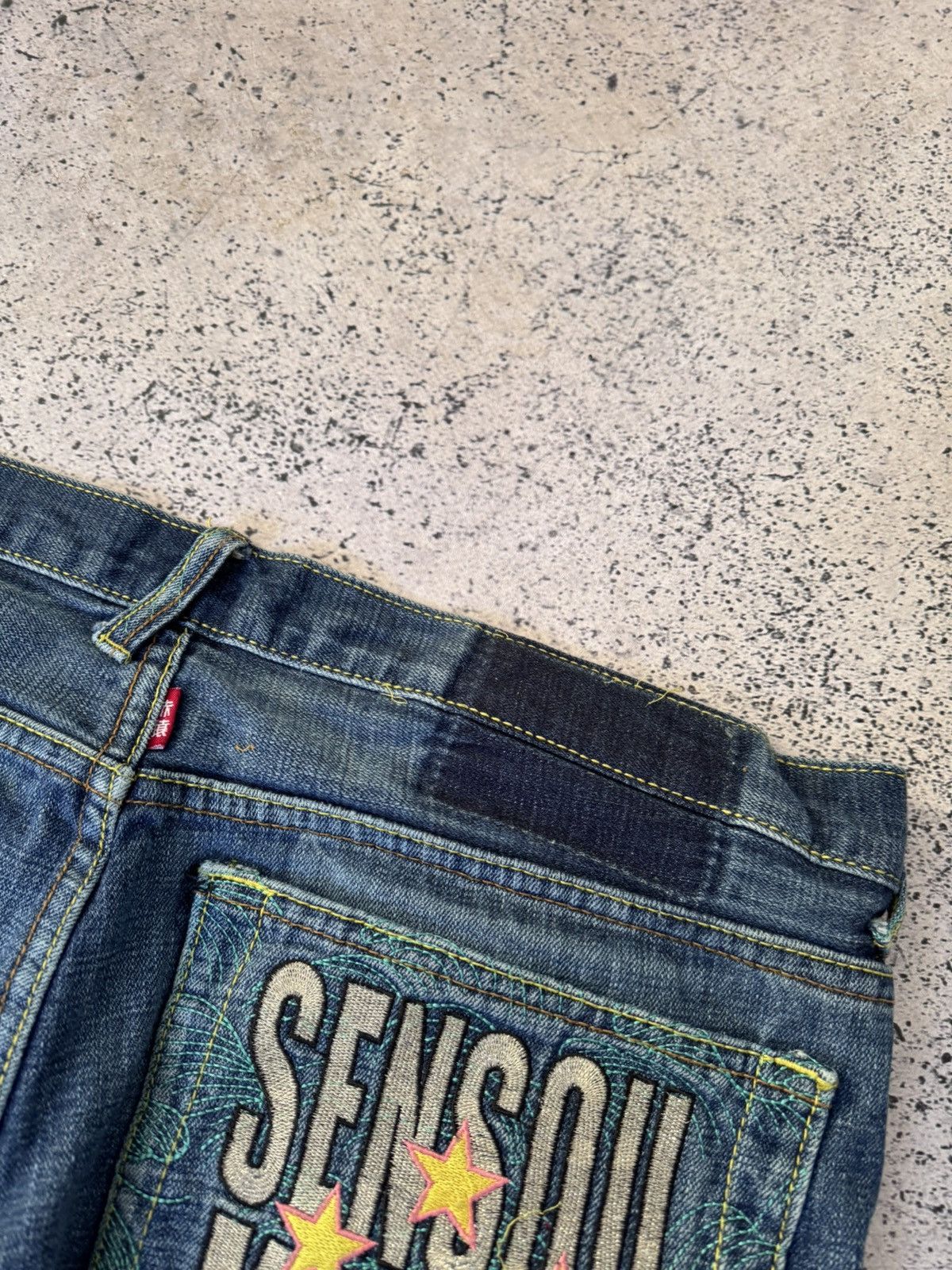 Japanese Brand Red Monkey Company SENSOUKIRAI size 36 baggy blueshort jeans Size US 36 / EU 52 - 8 Thumbnail