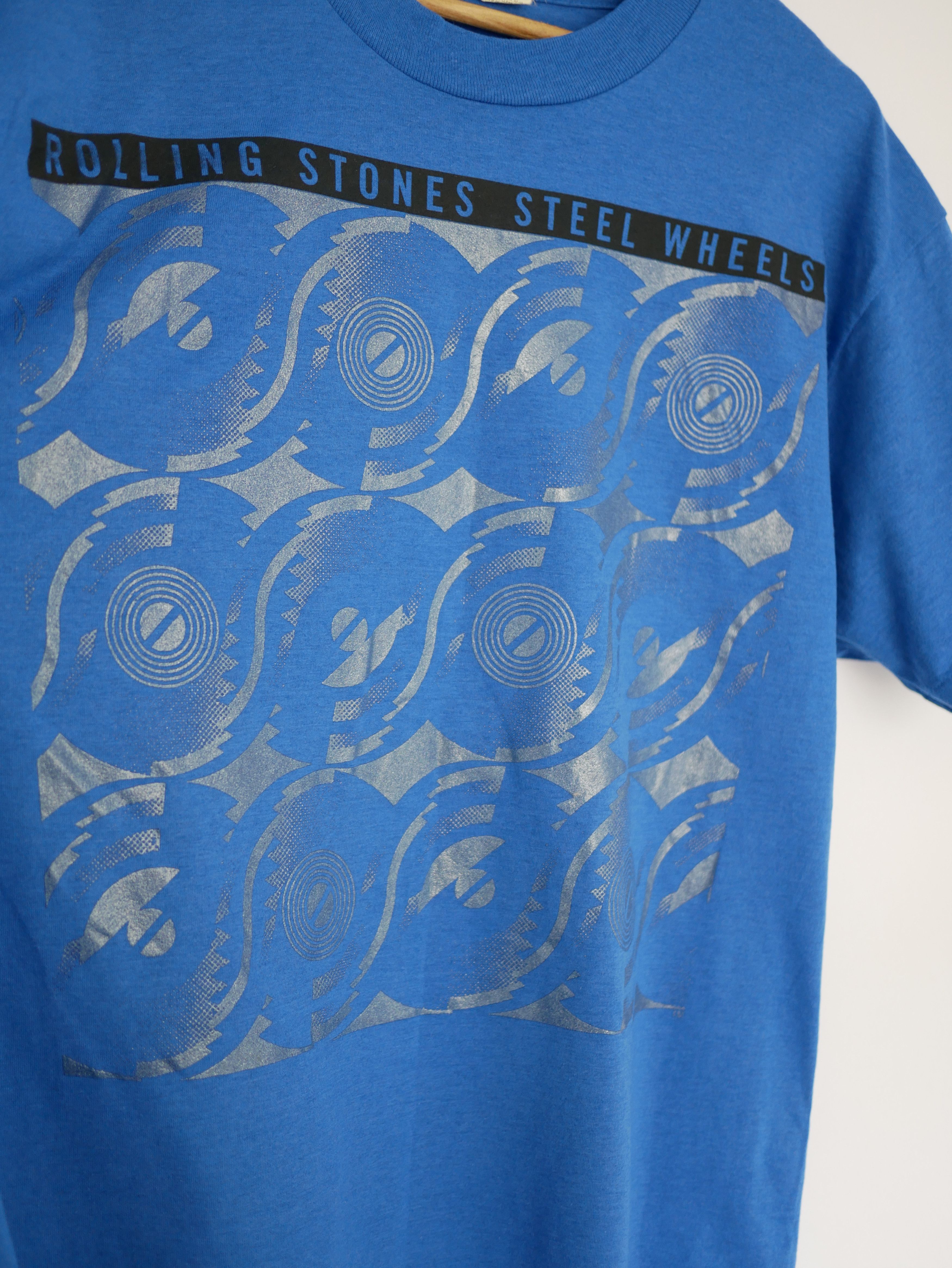 The Rolling Stones 1989 Rolling Stones Steel Wheels WORKING CREW T-Shirt XL Size US XL / EU 56 / 4 - 7 Thumbnail