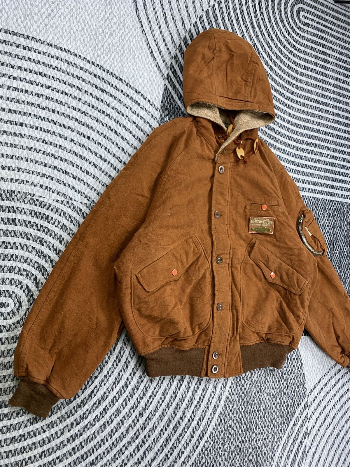 Issey Miyake Vintage Men’s Ba-Tsu Issey Miyake Style Rare Bomber Jacket Size US M / EU 48-50 / 2 - 3 Thumbnail