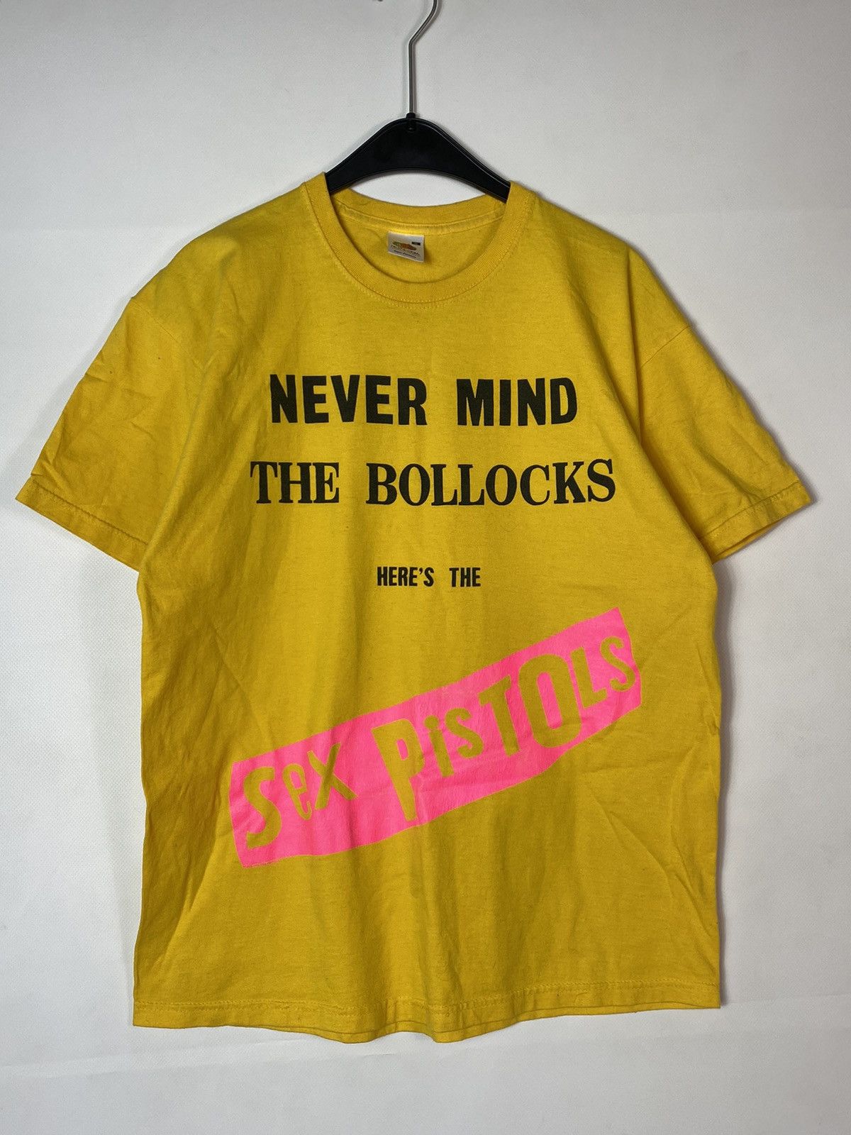 Pre-owned Band Tees X Vintage Sex Pistols Never Mind The Bollocks Vintage Tee T-shirt In Yellow