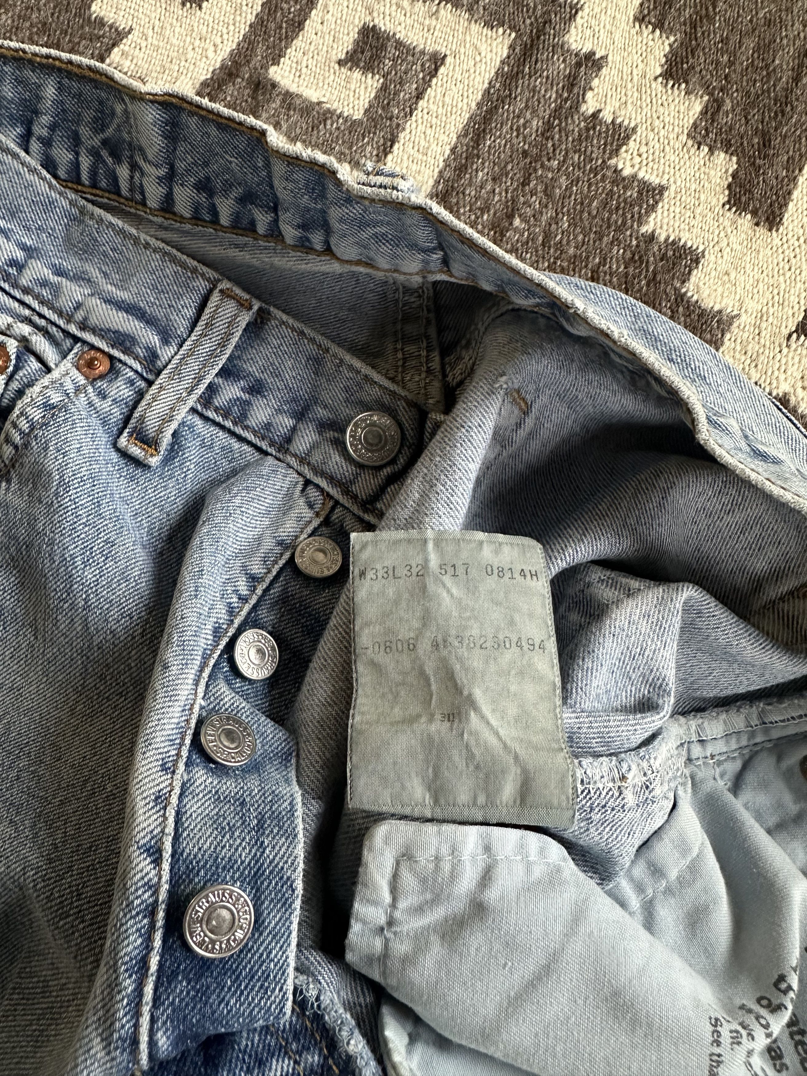 Jean Levis 517 Vintage Denim Jeans 6073AC Size US 33 - 6 Thumbnail
