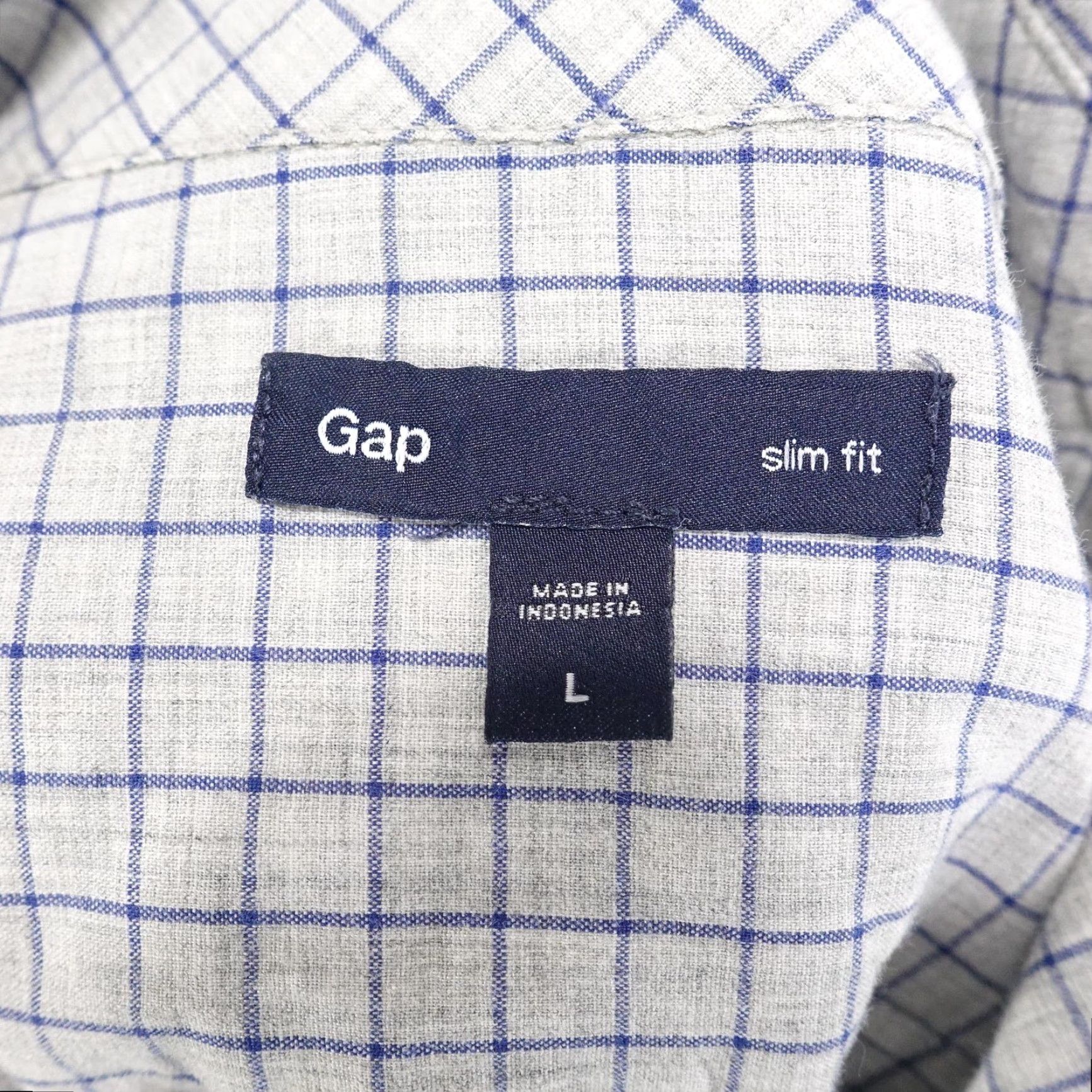 Gap VINTAGE Gap Shirt Mens Large Cotton Check Plaid Button Down Slim Fit Long Sleeve Casual Office Size US L / EU 52-54 / 3 - 6 Thumbnail