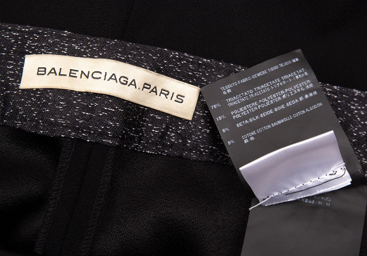 Balenciaga Tapered Side-Line Pants in Black Size 38 Size US 38 / EU 54 - 11 Thumbnail