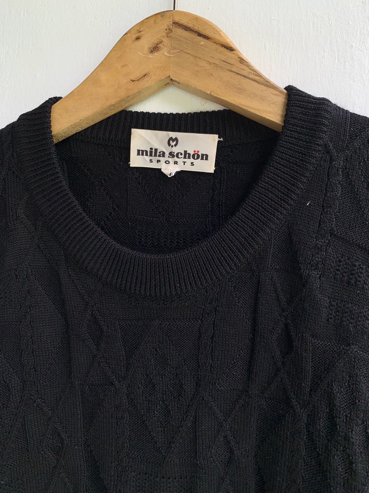 Designer × Mila Schon × Vintage Vintage mila schon sports cable knit sweater Size US M / EU 48-50 / 2 - 6 Thumbnail