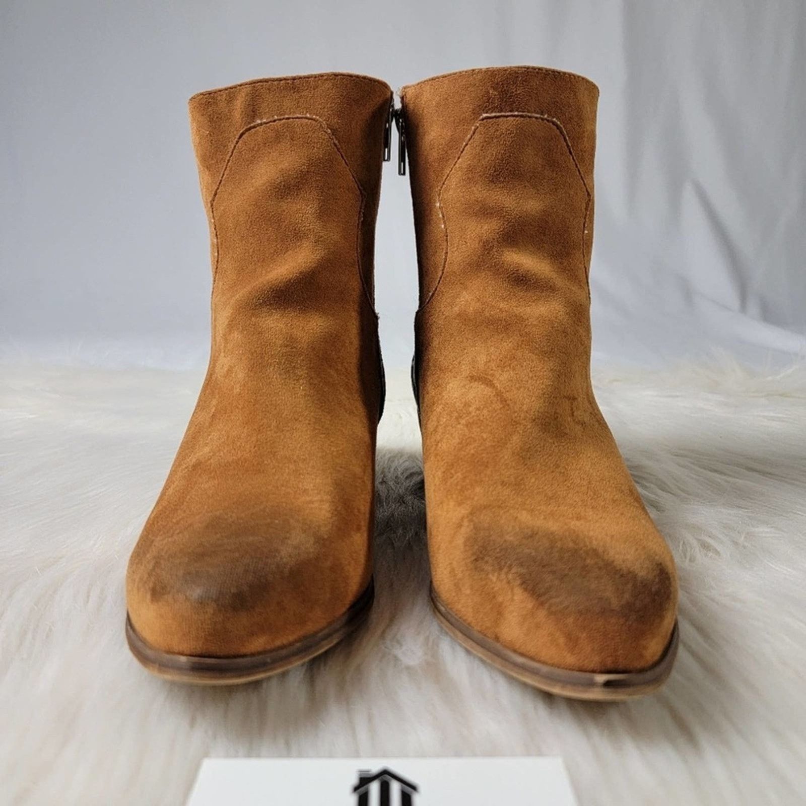 Designer Joli Zebra Animal Print Suede Leather Chelsea Boot - 9 Size US 9 / IT 39 - 4 Thumbnail